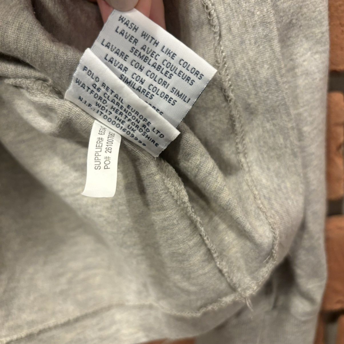 Polo Ralph Lauren × Ralph Lauren vintage longsleeve Polo Ralph Lauren gray long sleeve logo Size US XL / EU 56 / 4 - 6 Thumbnail