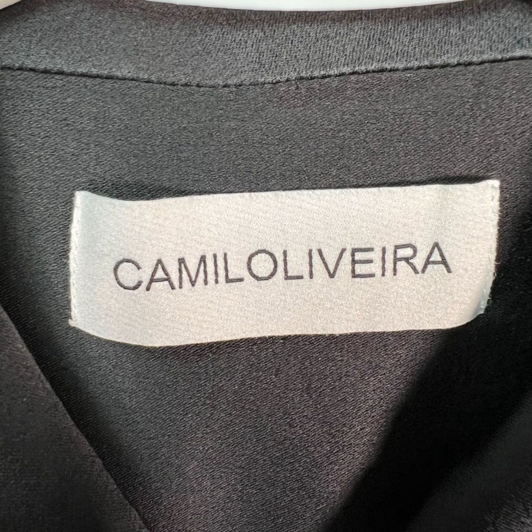 Vintage Camilo Oliveira Mens Button-Up Shirt Short Sleeve Black Casual Modern Shirt M Mens Size US M / EU 48-50 / 2 - 3 Thumbnail