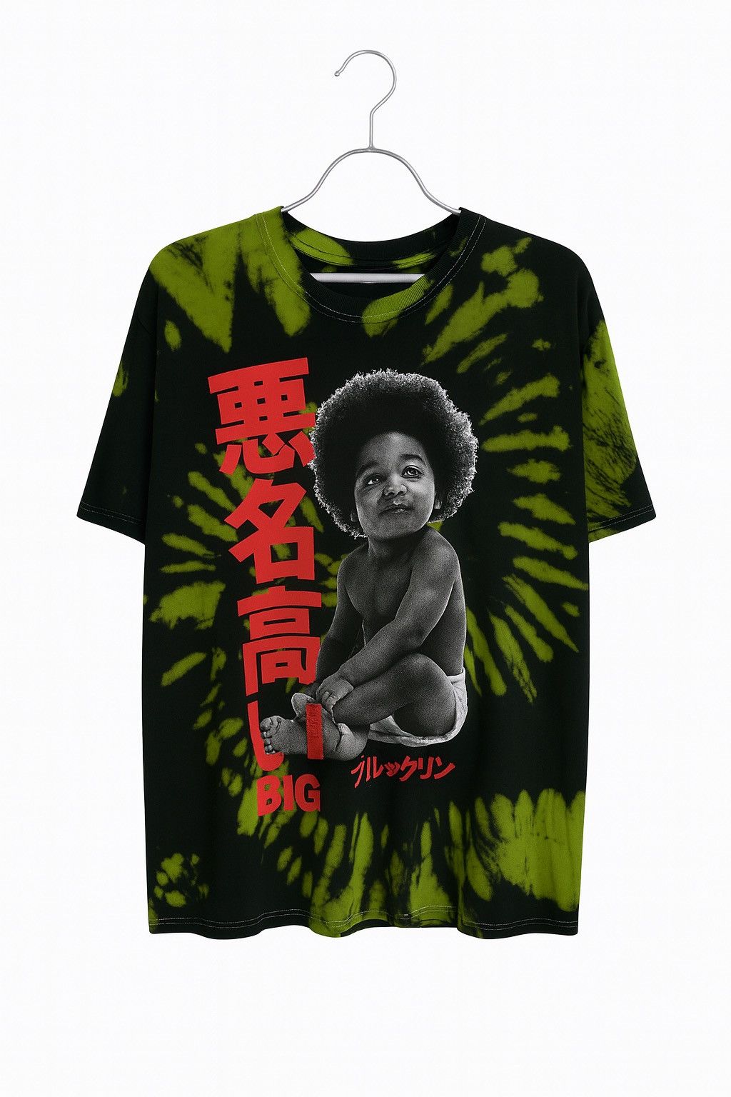 Band Tees Notorious B.I.G. Tie-Dye Graphic Tee – Biggie Baby Photo Size US XL / EU 56 / 4 - 1 Thumbnail