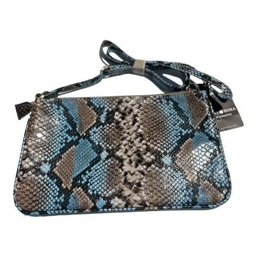 Other Python-Print Faux Leather Crossbody Bag With Adjustable Stra Size ONE SIZE - 3 Thumbnail