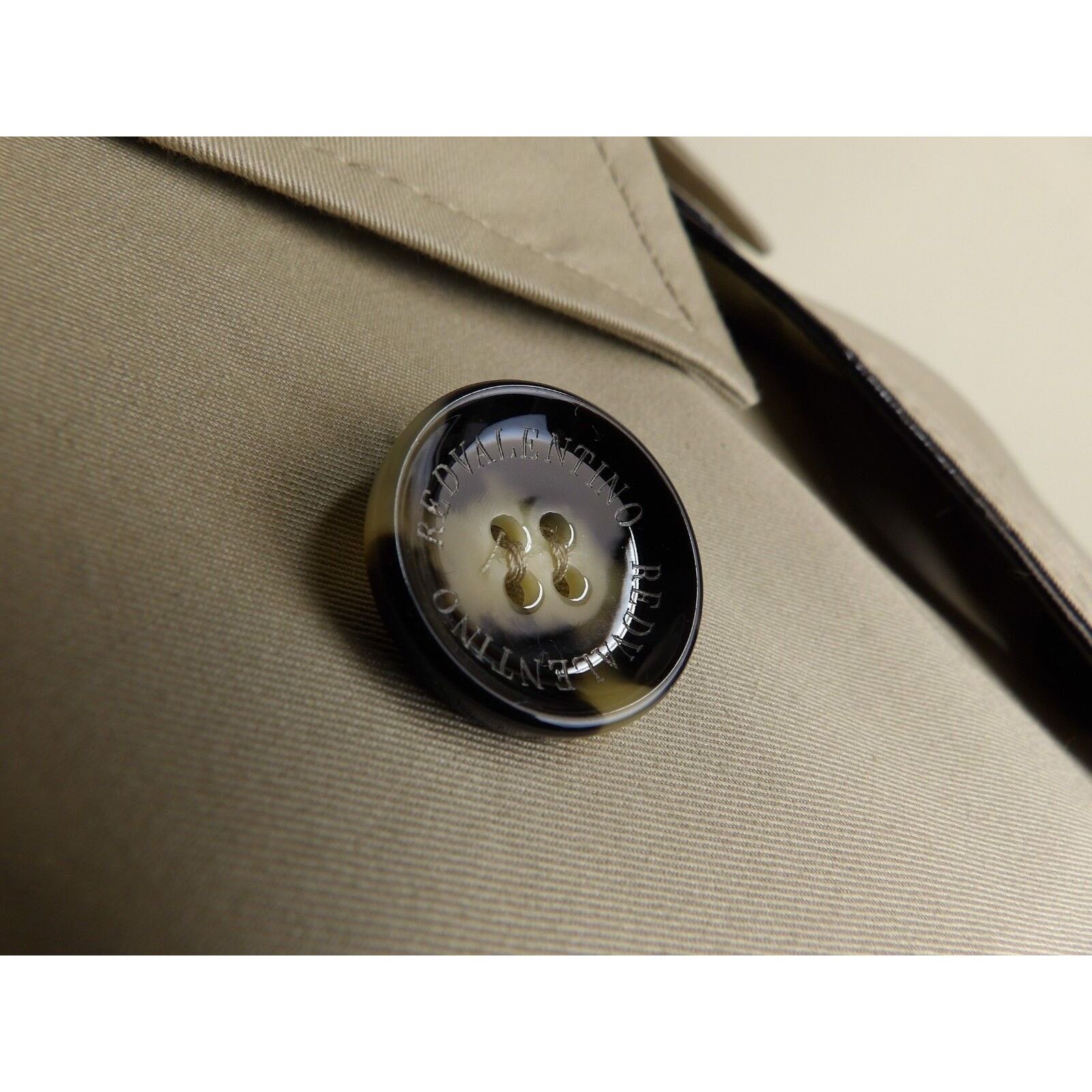 VALENTINO GRAY COTTON DOUBLE BREAST BOW COAT JACKET 42 $895