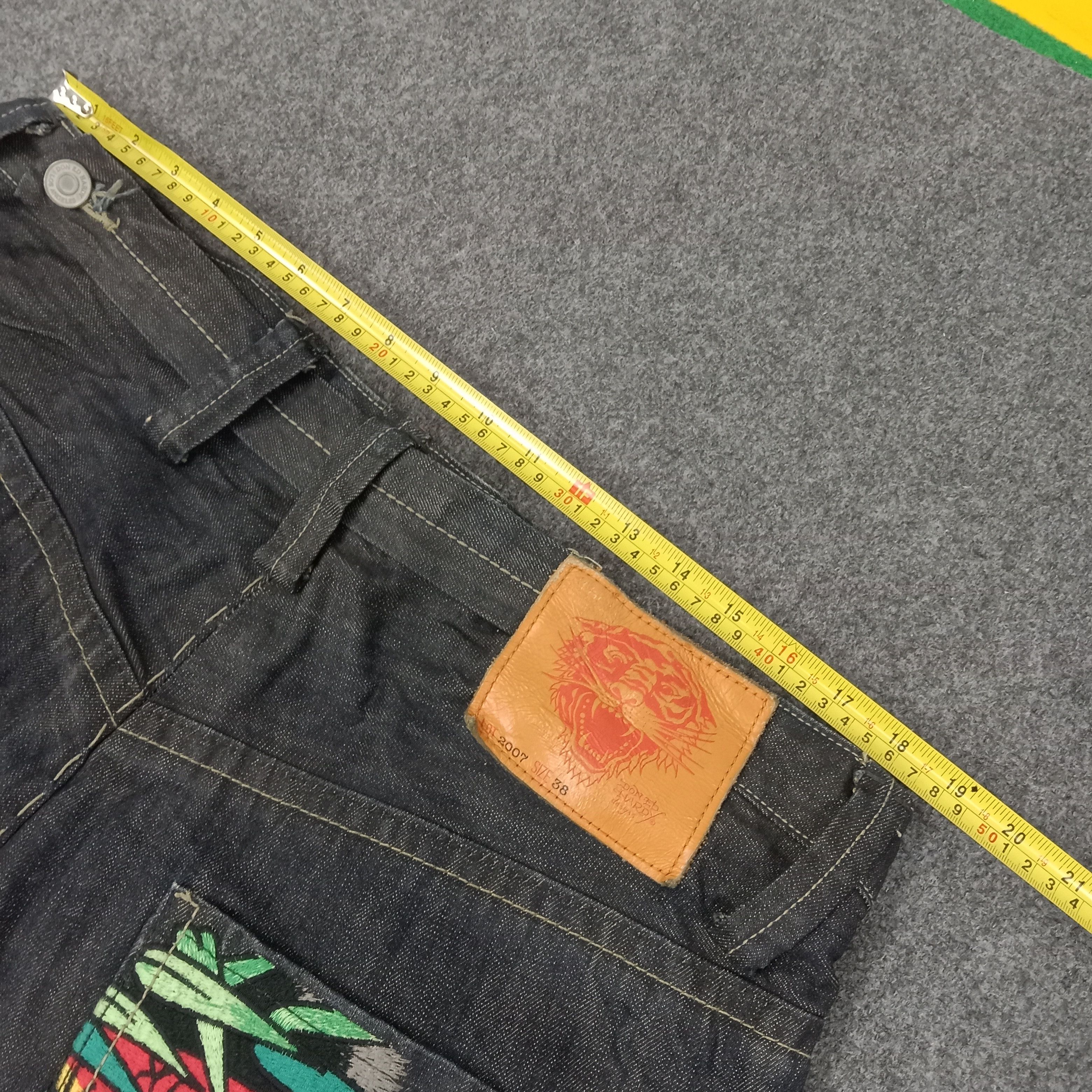 Ed Hardy Ed Hardy by Christian Audigier American Denim Jeans C258N15 Size US 38 / EU 54 - 11 Thumbnail