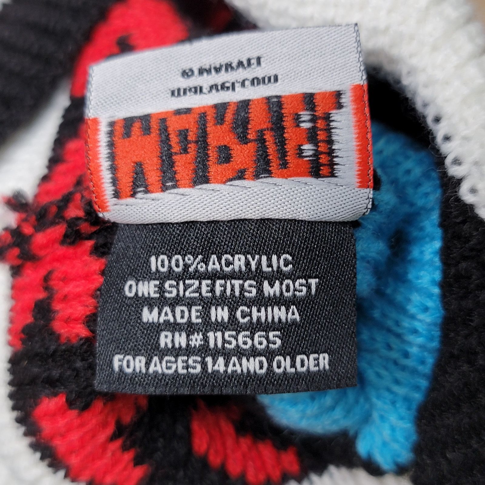 Marvel Comics Marvel Knit Captain America Beanie w/ Single Pom Pom - OSFM Size ONE SIZE - 8 Thumbnail