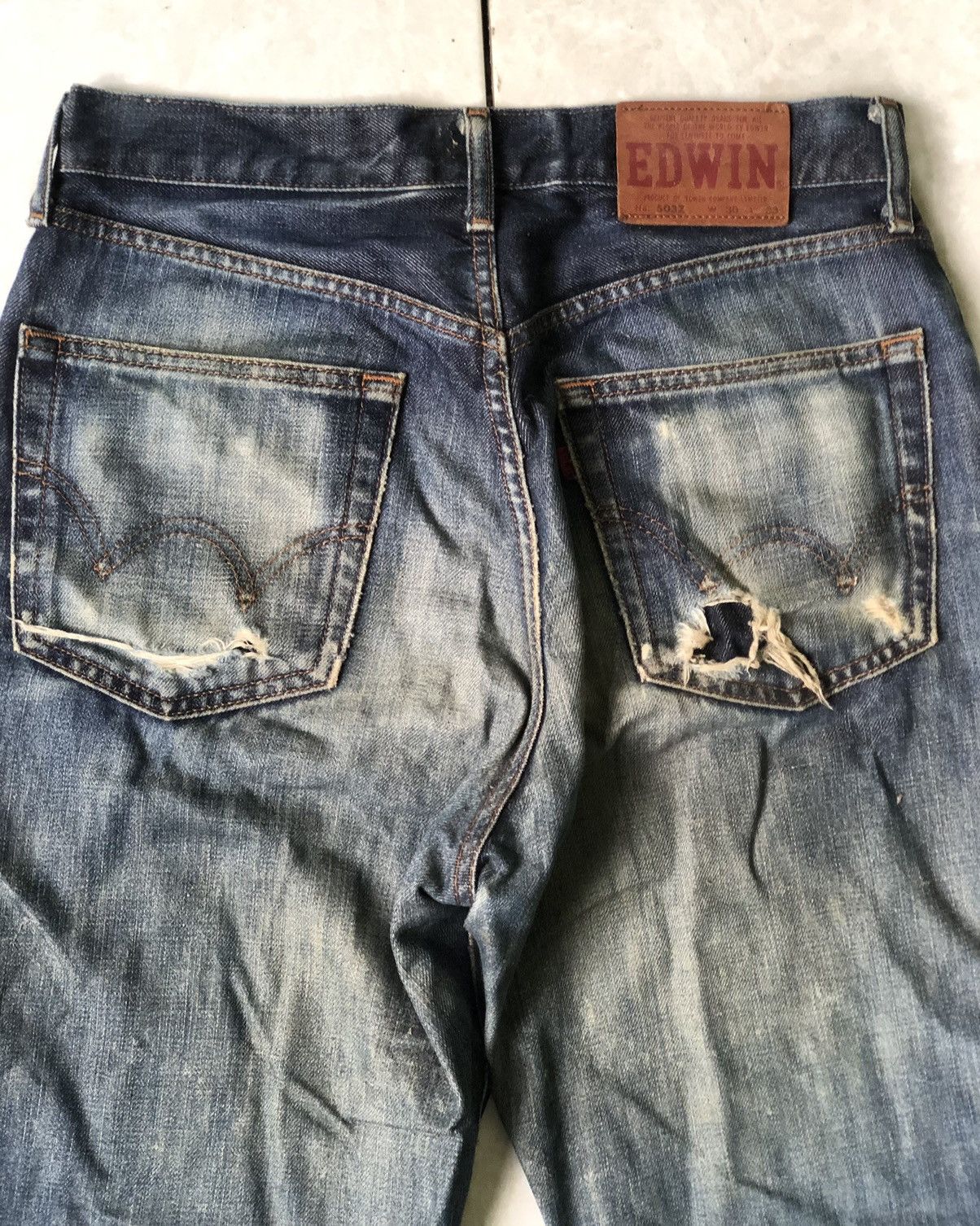 Edwin × Japanese Brand 🔥Edwin 503 Denim Jeans👖 Size US 30 / EU 46 - 3 Thumbnail