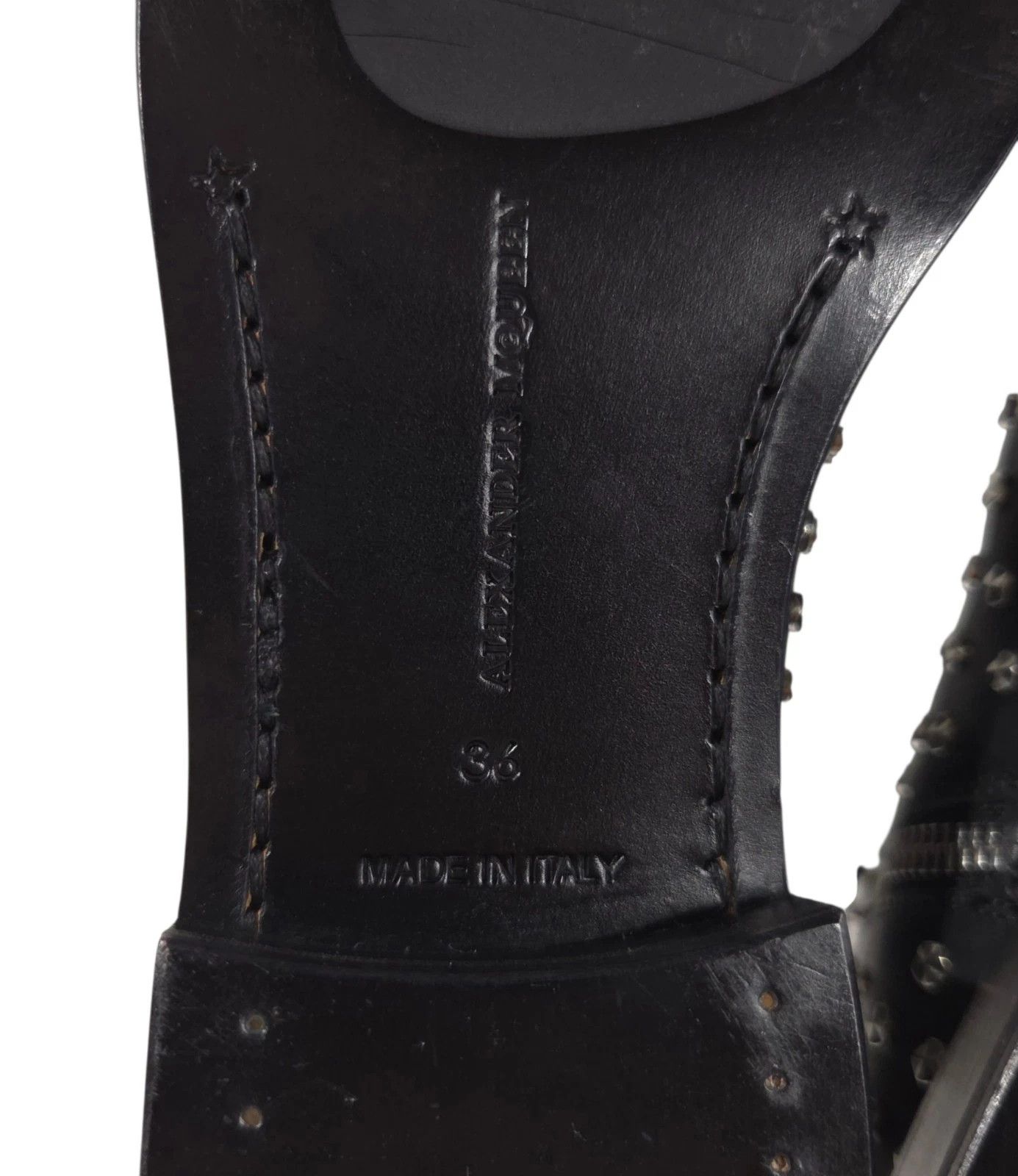 Alexander McQueen Alexander McQueen Studded Boots US 6 EU 36 Womens Black Sil Size US 6 / IT 36 - 9 Thumbnail