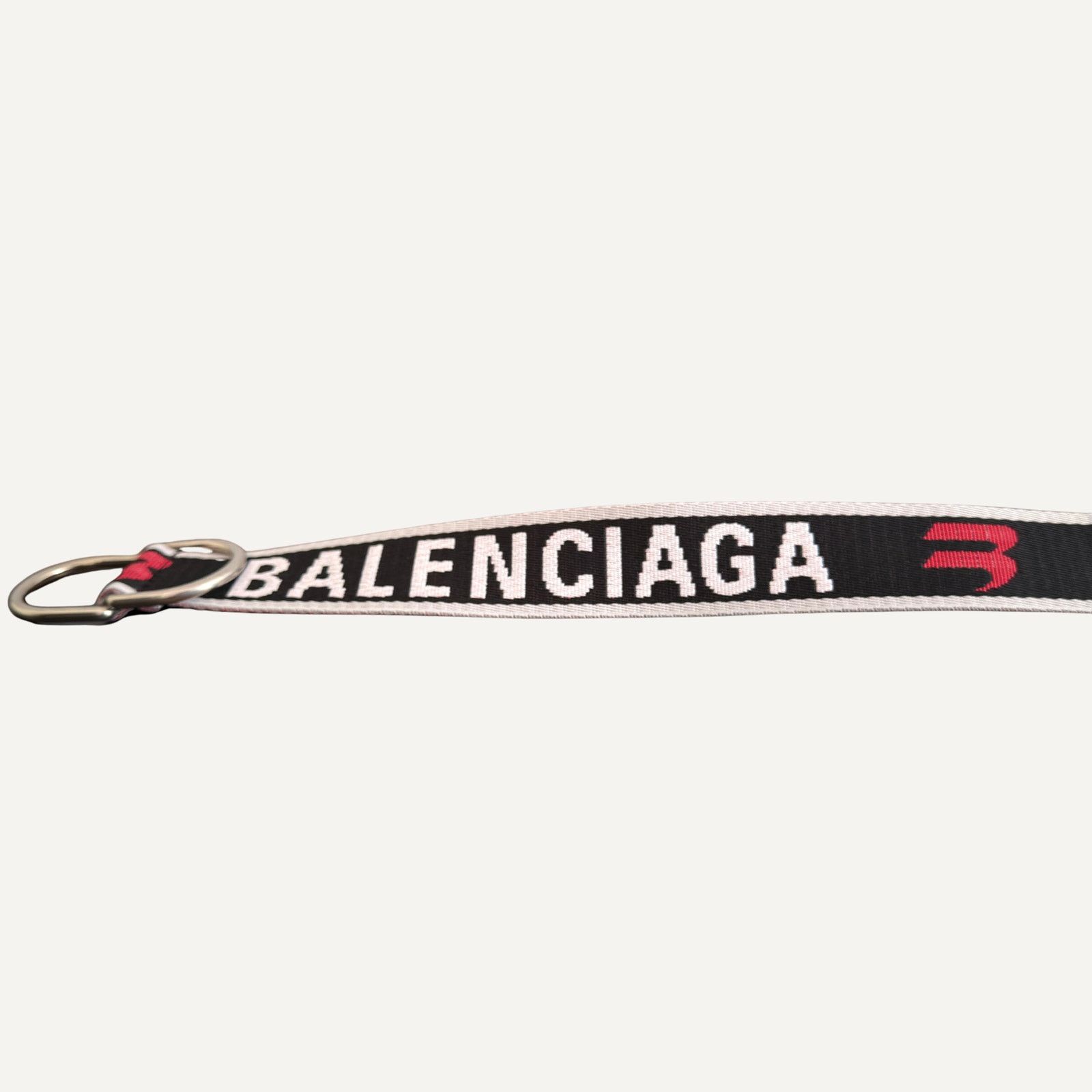Balenciaga Balenciaga D Ring AOP Jacquard Belt Silver HW Italy Size ONE SIZE - 2 Thumbnail
