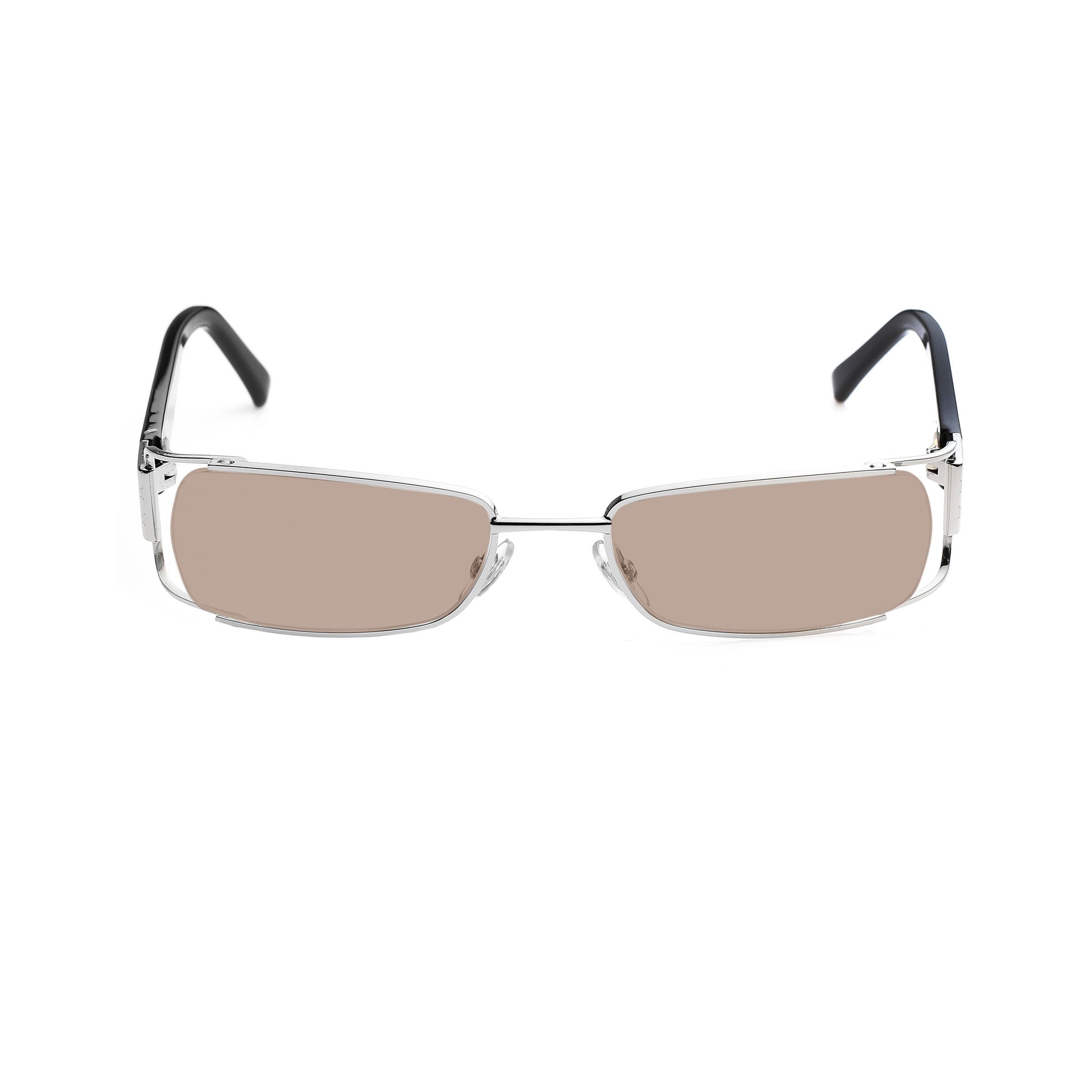 Gucci Gucci '00s Black & Silver Monogram Rectangular Sunglasses Size ONE SIZE - 2 Thumbnail