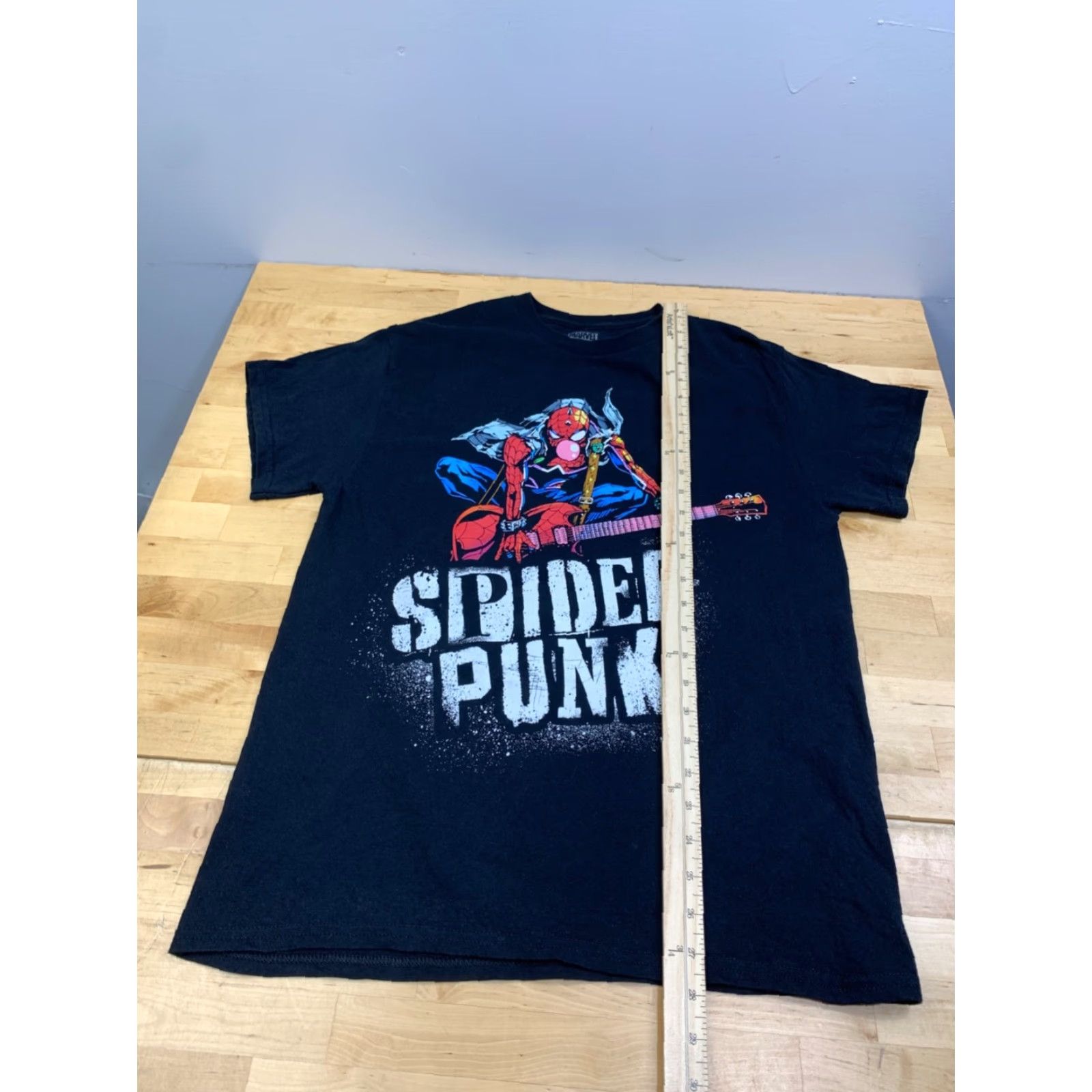 Vintage Marvel Spider Punk Graphic T Shirt Men M Black Size US M / EU 48-50 / 2 - 4 Thumbnail
