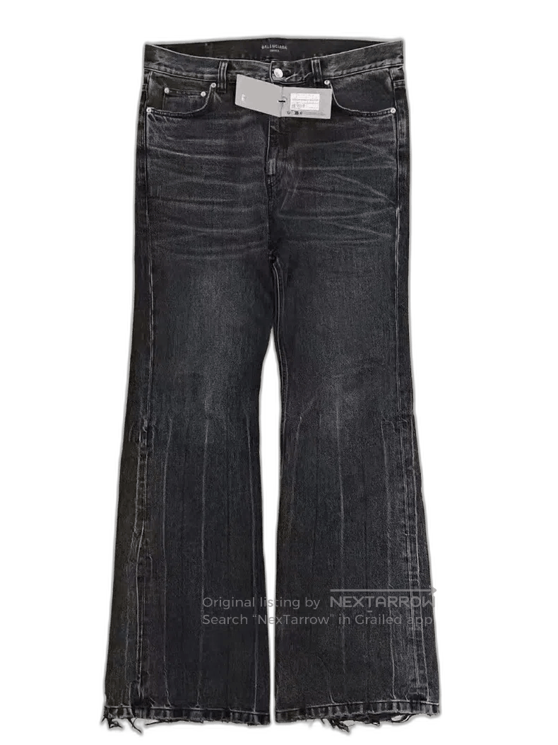 Balenciaga Balenciaga Flared Black Denim Pants. Size US 32 / EU 48 - 1 Thumbnail