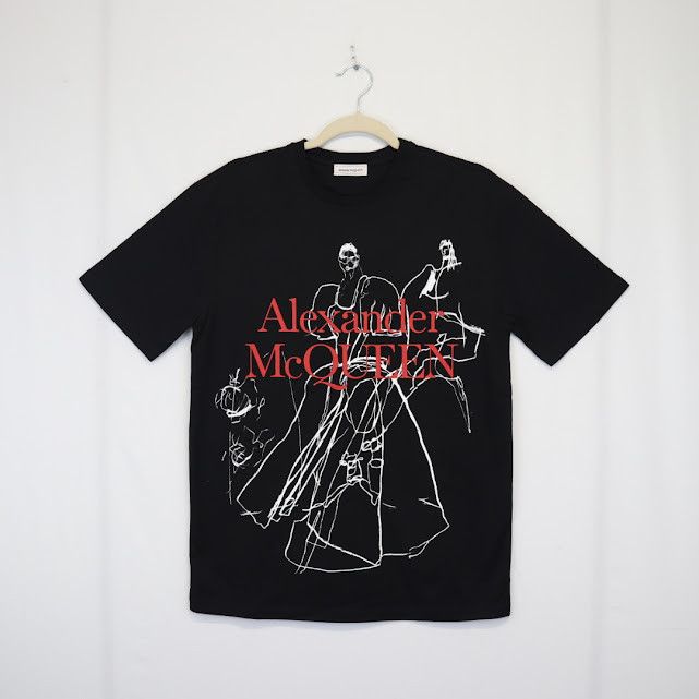 Alexander McQueen o1rshd1 ***Defective / T-Shirt in Black Size US S / EU 44-46 / 1 - 1 Thumbnail