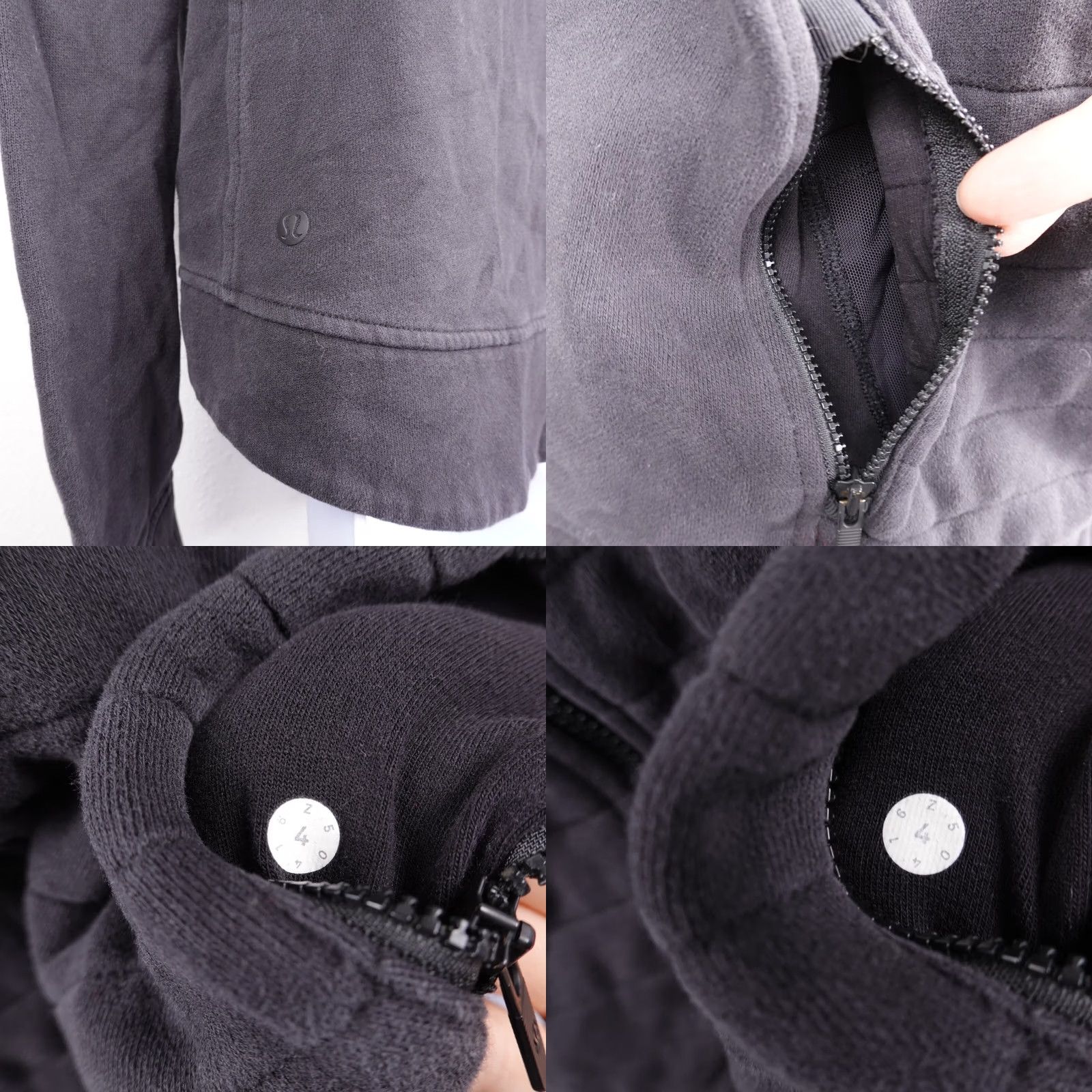 Lululemon Lululemon Scuba Full Zip Hoodie Fleece Sweatshirt Jacket Black Size 4 Women Long Sleeve Hooded Pockets Mock Neck Casual Activewear Zipper Logo Size S / US 4 / IT 40 - 8 Thumbnail