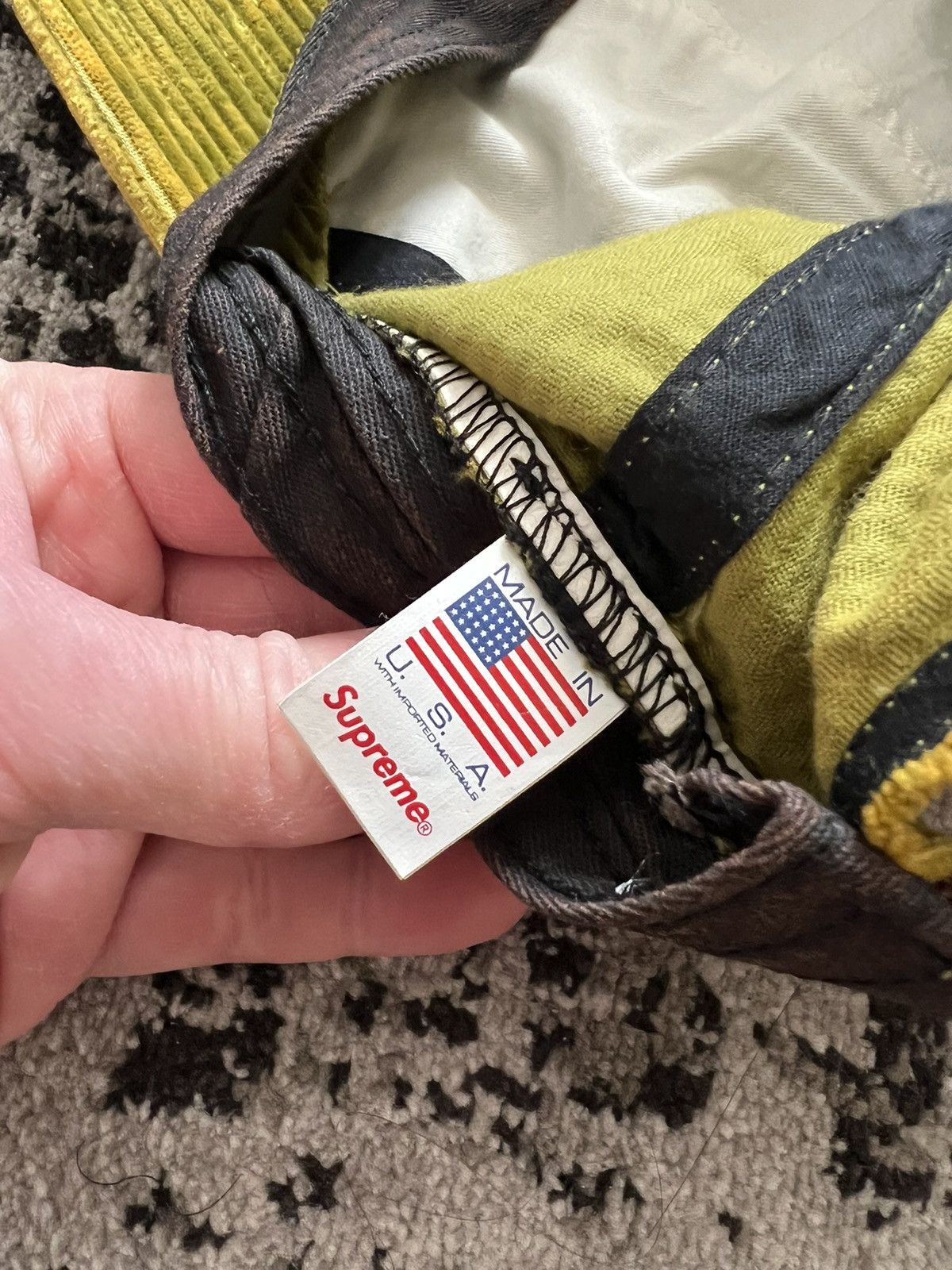 Supreme SUPREME CORDUROY S LOGO 6-PANEL (BLEACHED OLIVE) Size ONE SIZE - 7 Thumbnail