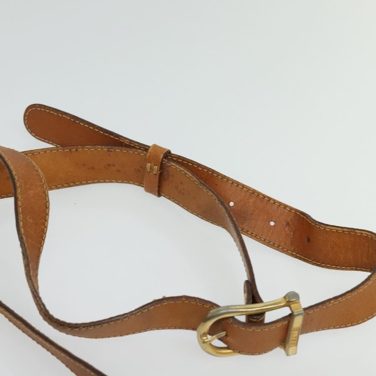 Celine CELINE Macadam Canvas Shoulder Bag Pvc Leather Brown Gold Size ONE SIZE - 8 Thumbnail