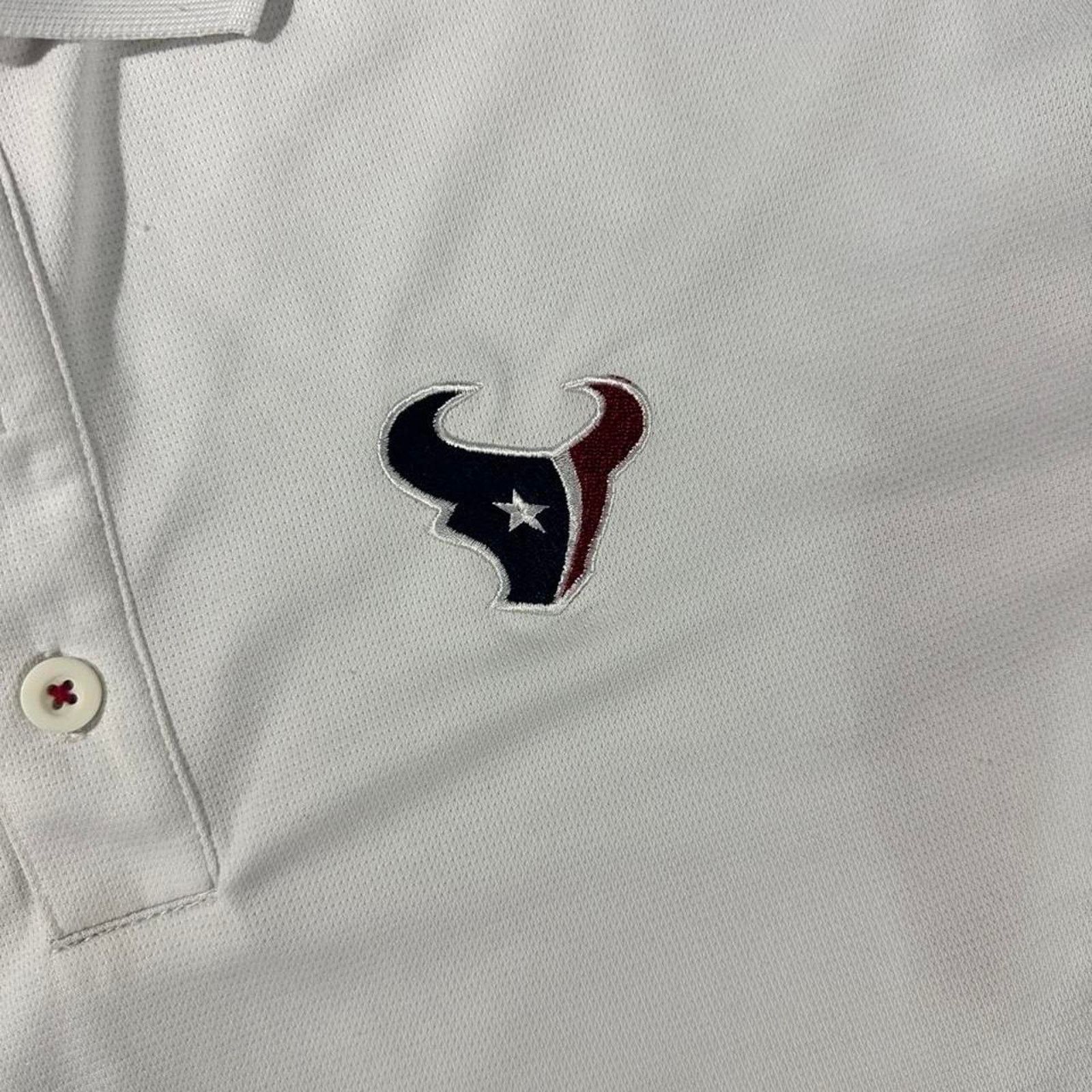 Reebok White and Red Reebok x NFL Houston Texans Polo Shirt - XL Size US XL / EU 56 / 4 - 3 Thumbnail