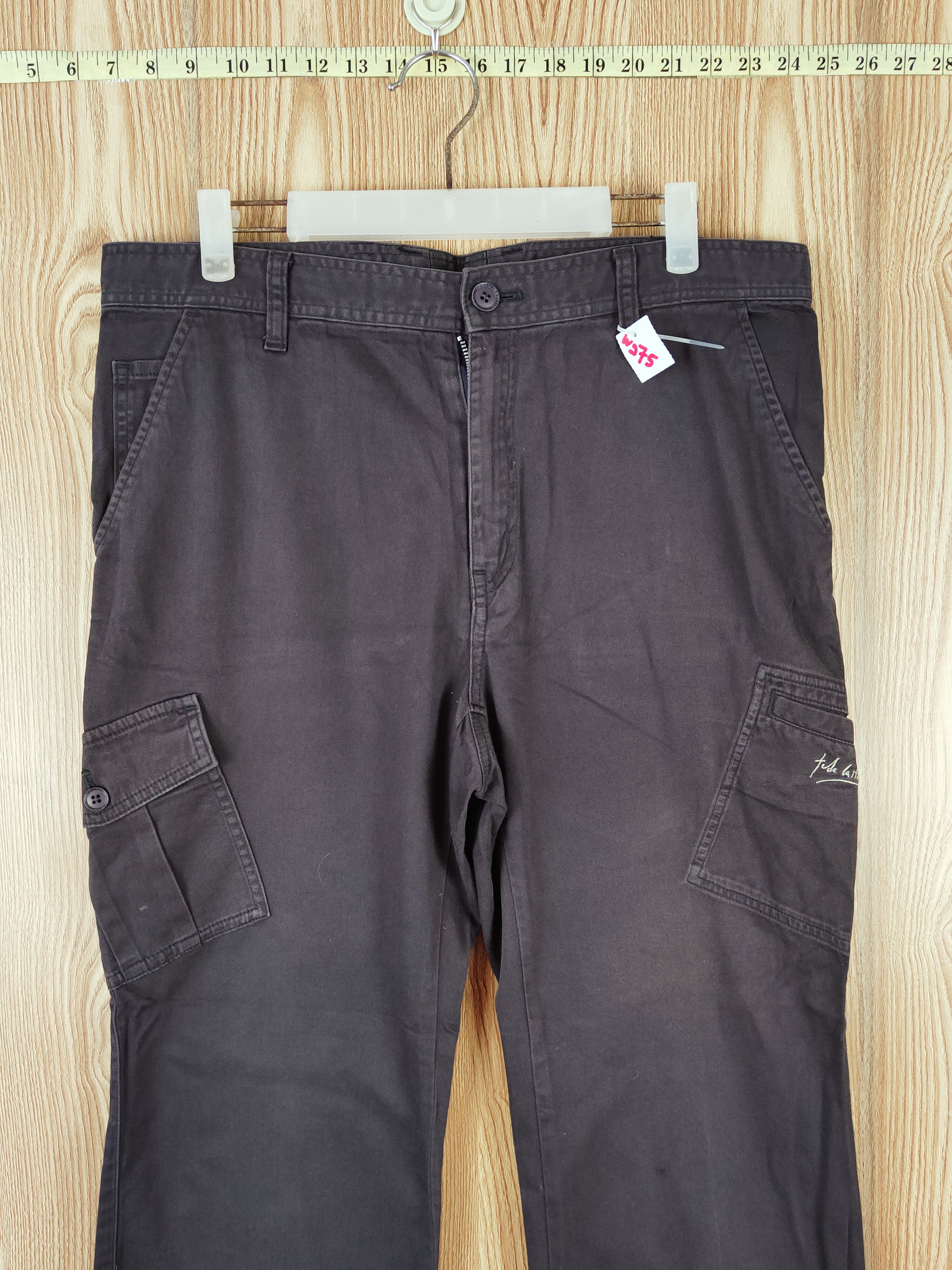 Japanese Brand Castelbajac Dark Blue Multipocket Tactical Cargo Pants #W275 Size US 35 - 2 Thumbnail