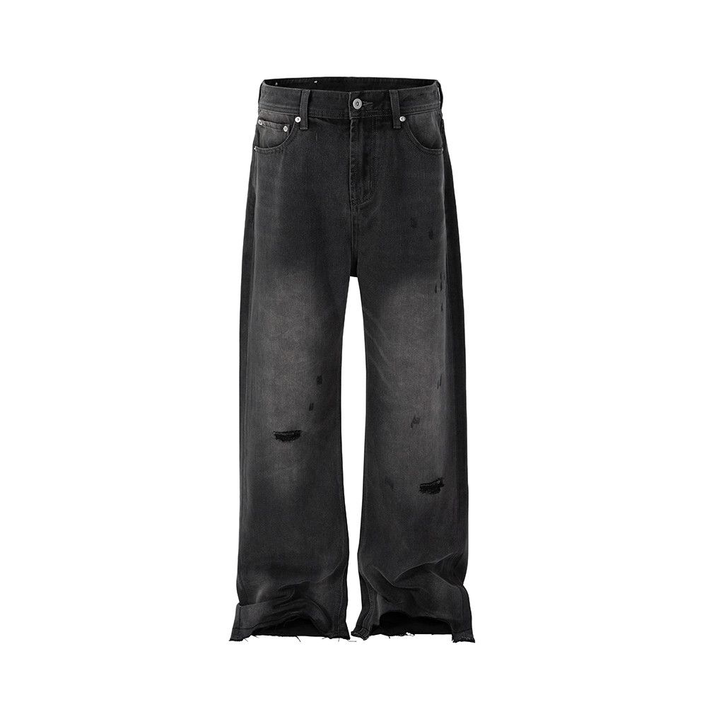 Jean × Vintage Vintage Washed Hole Damaged Jeans Size US 33 - 1 Thumbnail