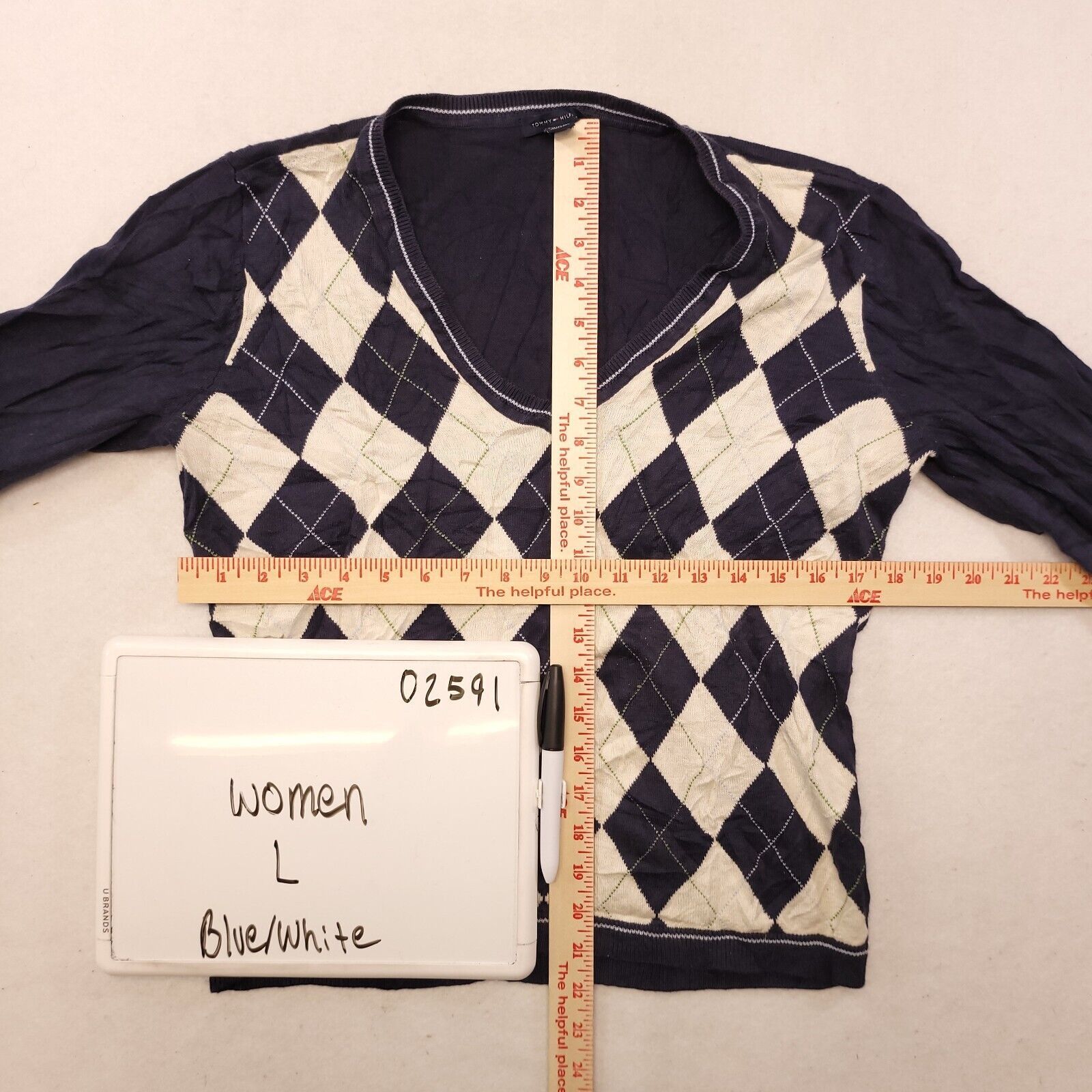 Tommy Hilfiger Tommy Hilfiger Casual Pullover Cotton Sweater Womens Size L Size L / US 10 / IT 46 - 6 Thumbnail