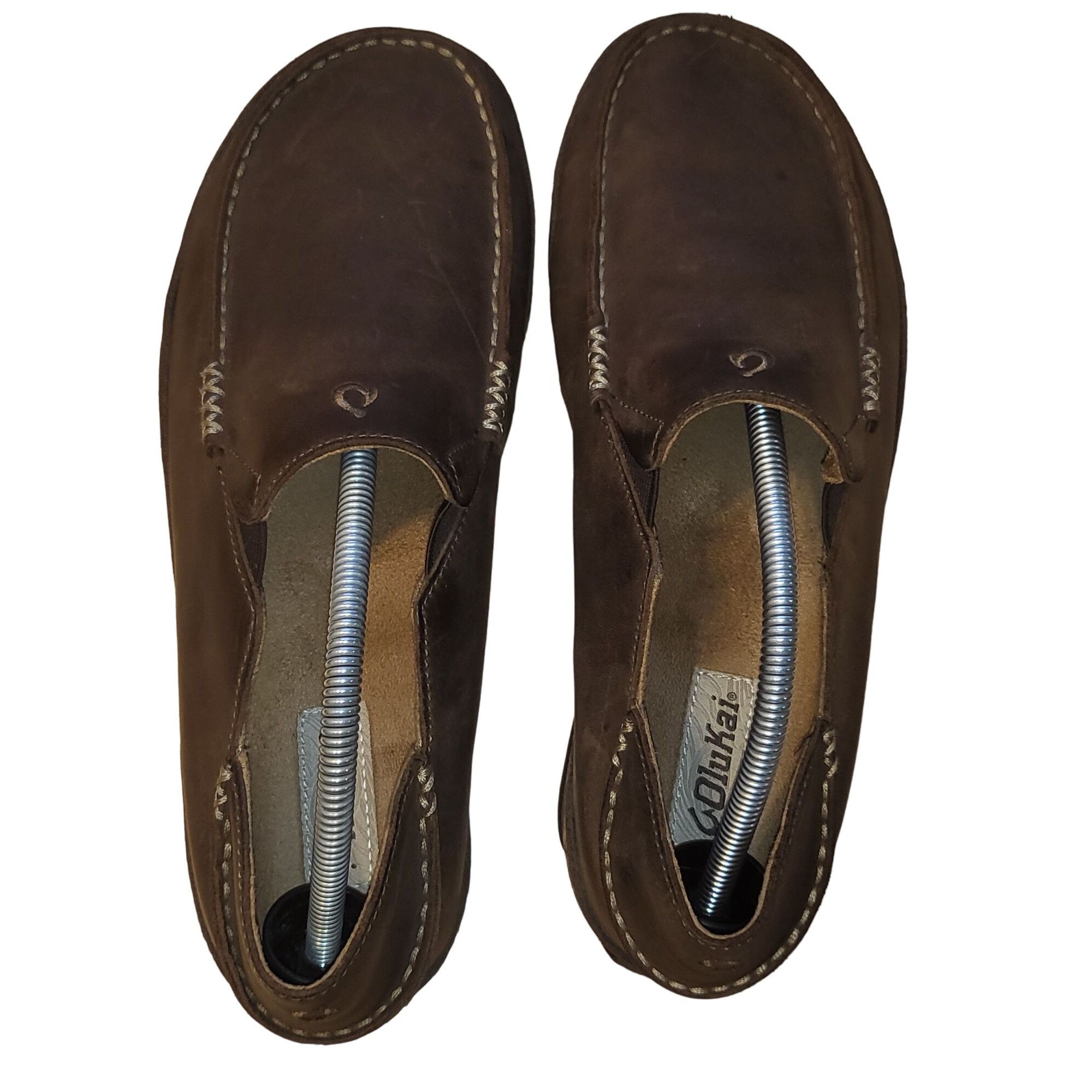 Olukai Olukai Moloa Slip On Shoes Men Sz 10 EU 43 Leather Dark Java Size US 10 / EU 43 - 6 Thumbnail
