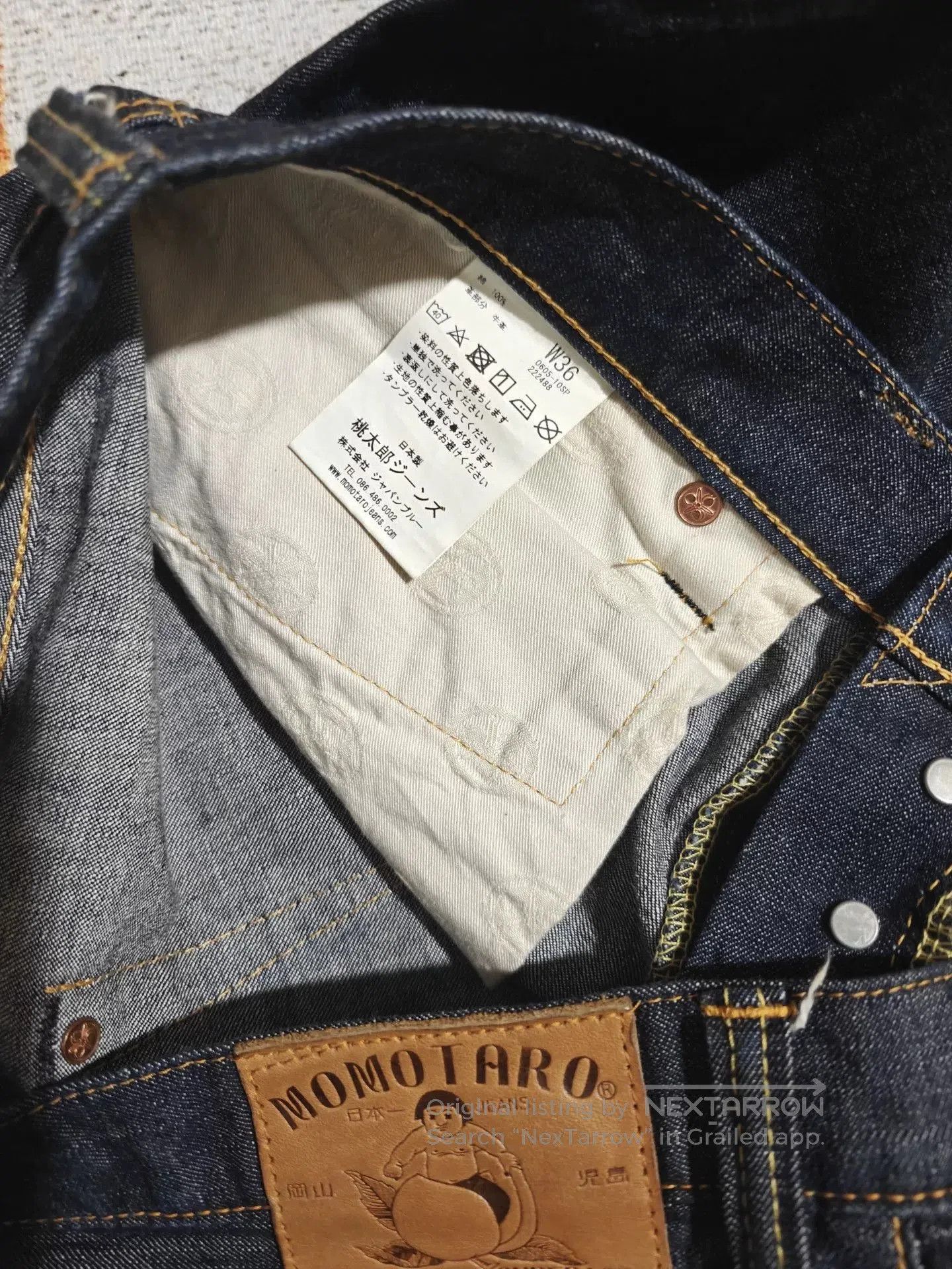 Momotaro Jeans MOMOTARO JEANS 0605 10oz Raw Denim. Size US 36 / EU 52 - 8 Thumbnail
