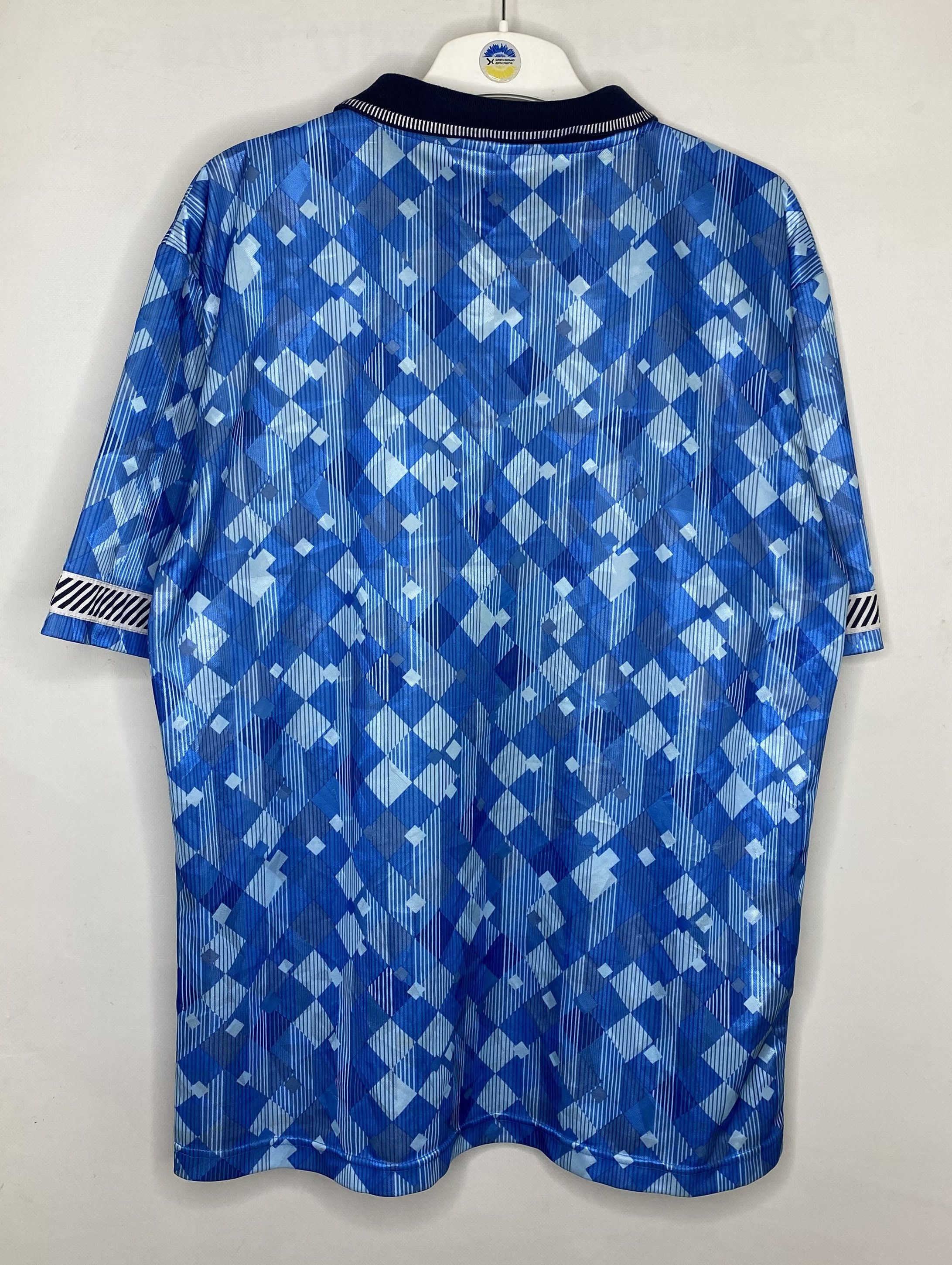 Vintage ENGLAND 1990 1992 THIRD RETRO FOOTBALL SHIRT SOCCER JERSEY Size US L / EU 52-54 / 3 - 2 Thumbnail