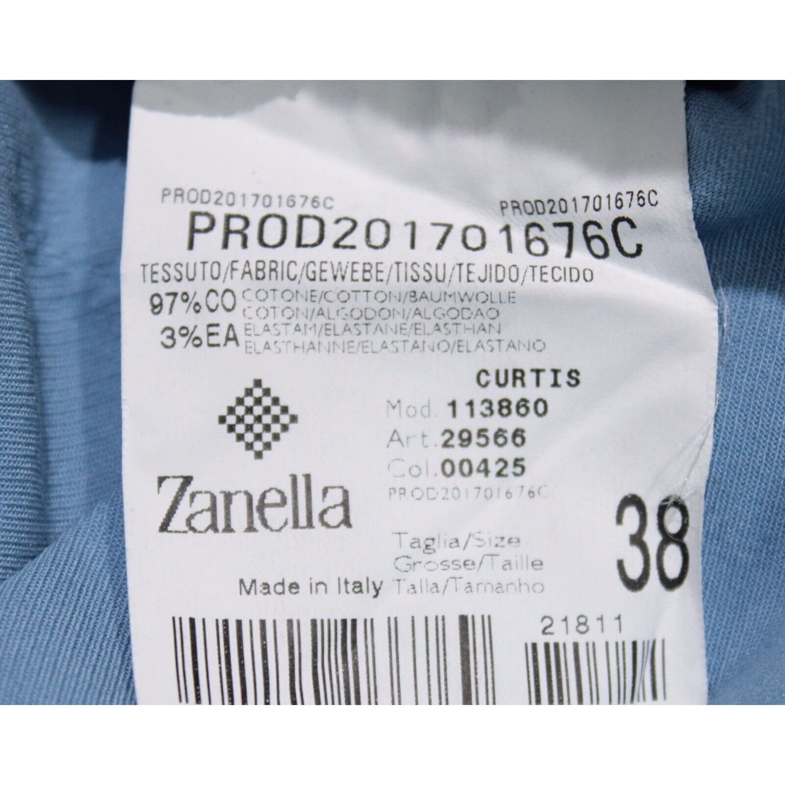Zanella Zanella New with tags Chino Size 38 US In Blue Size US 38 / EU 54 - 5 Thumbnail