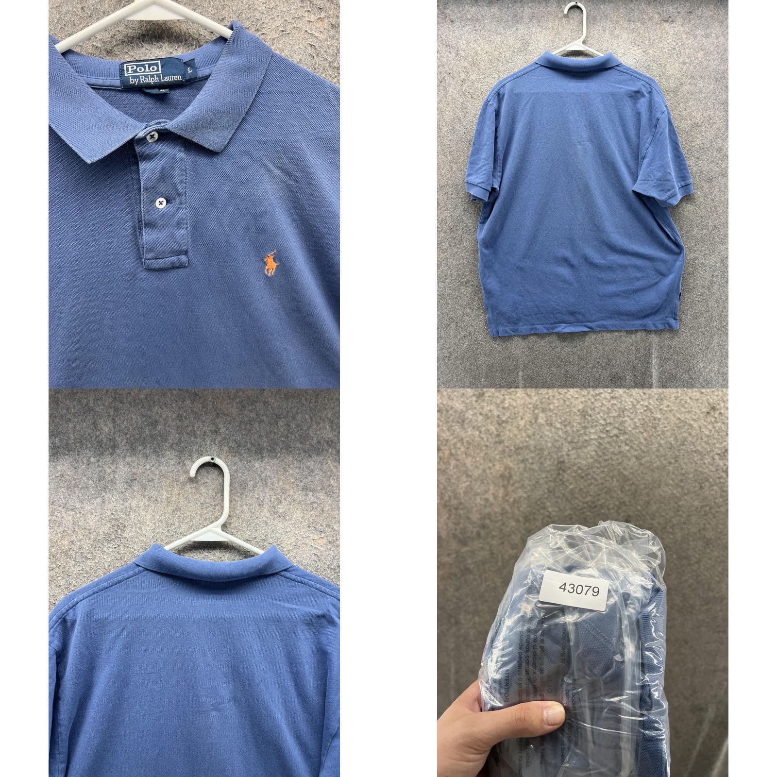 Polo Ralph Lauren Polo By Ralph Lauren Polo Shirt Mens L Blue Solid Pony Logo Pique Casual Size US L / EU 52-54 / 3 - 8 Thumbnail