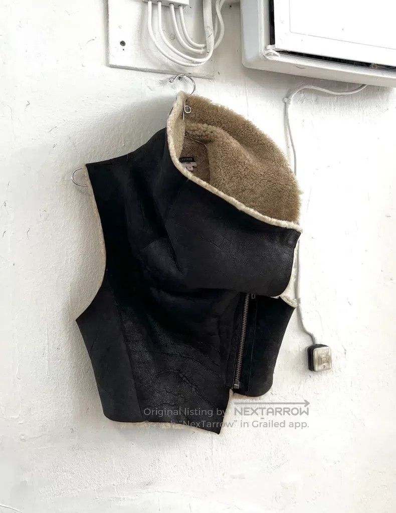 Helmut Lang HELMUT LANG Lamb Leather Faux Fur Vest Size US S / EU 44-46 / 1 - 2 Thumbnail