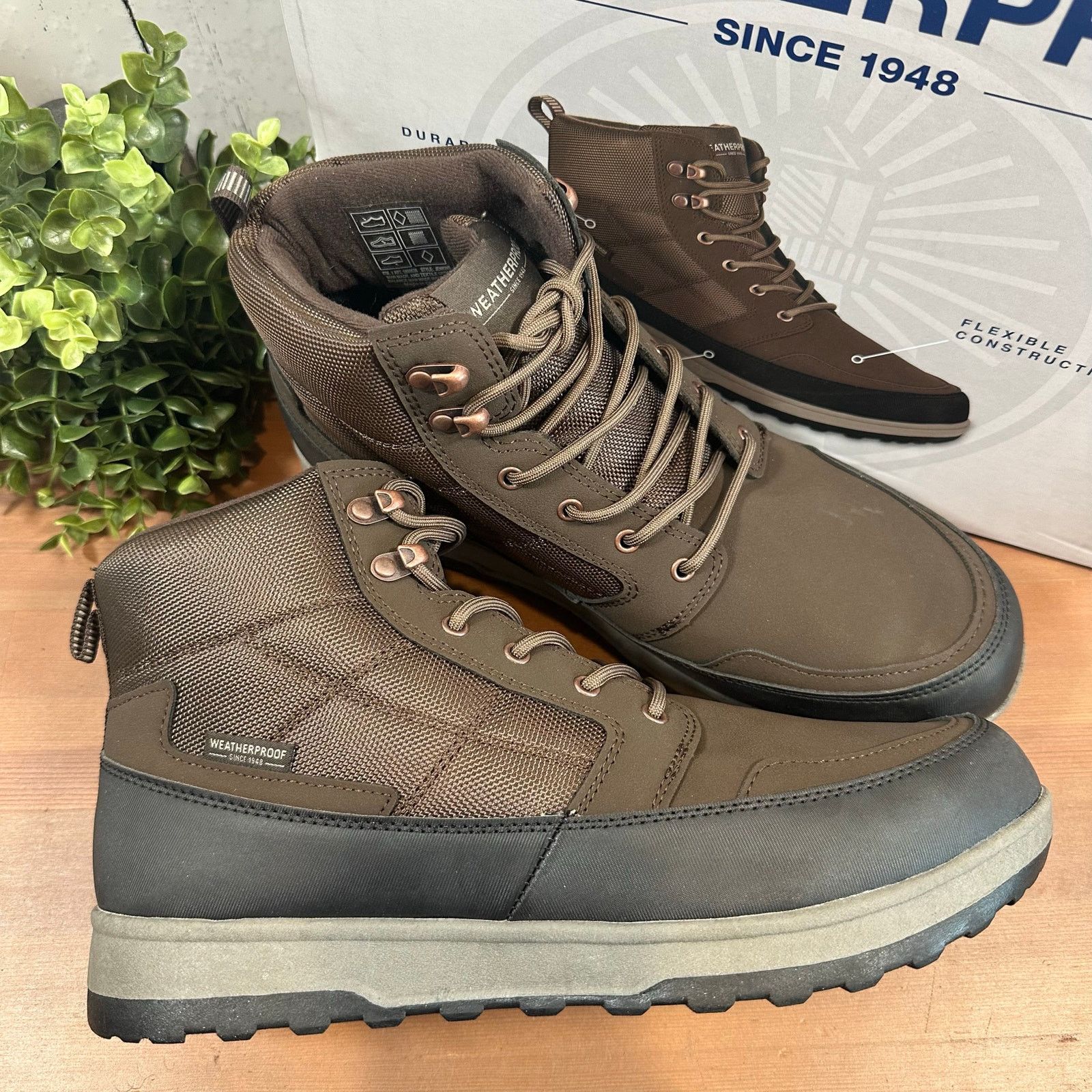 Weatherproof Weatherproof Men's Jenkins Brown Sneaker Boots Size 11 Size US 11 / EU 44 - 2 Thumbnail