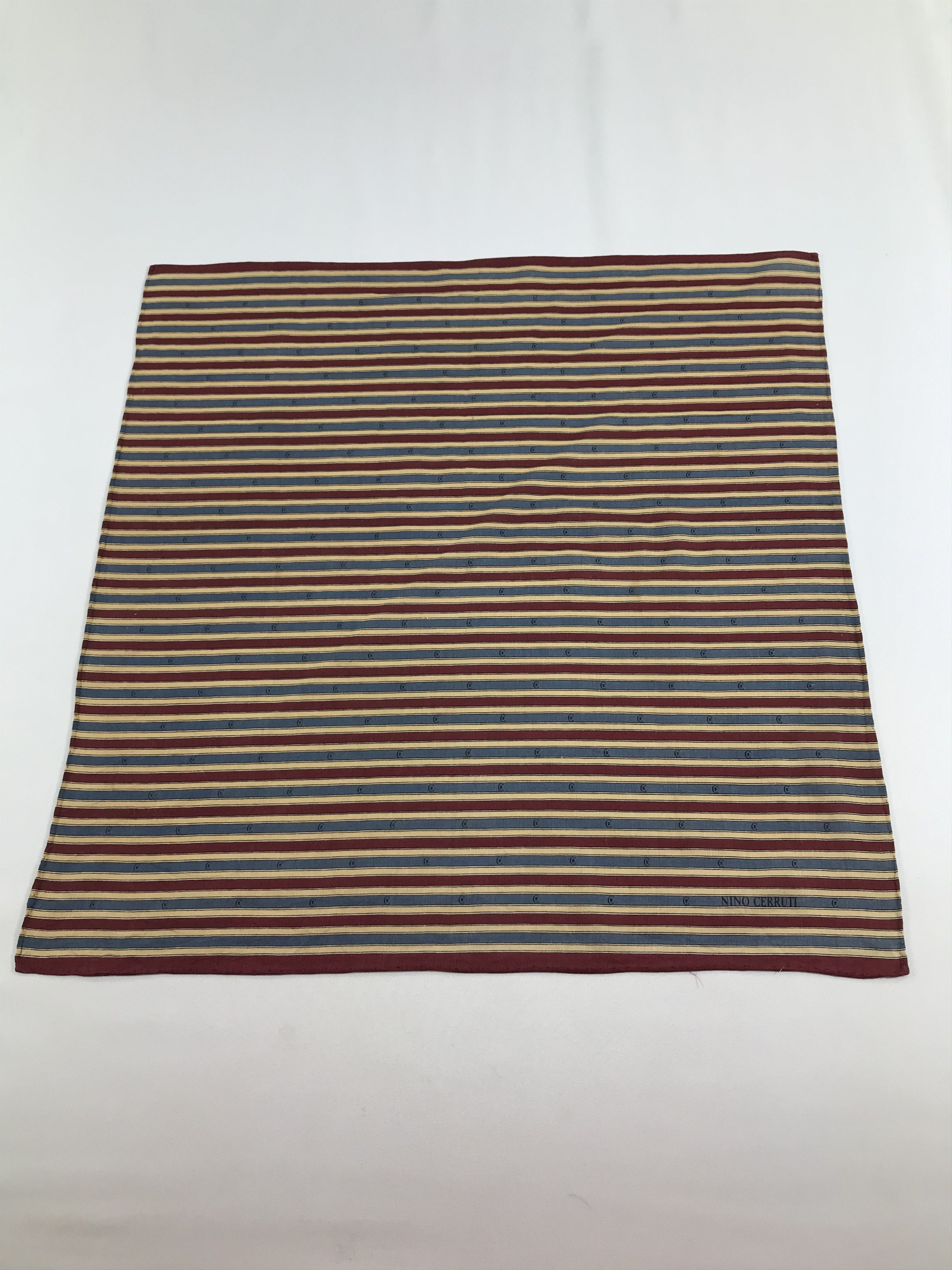 Cerruti 1881 Nino Cerruti Monogram Handkerchief Neckerchief Bandana H934 Size ONE SIZE - 2 Thumbnail