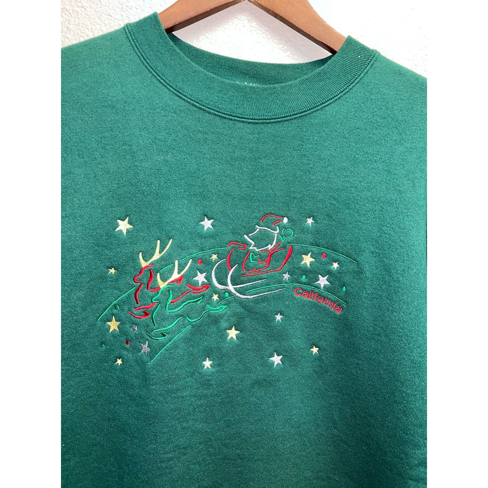 Vintage Vintage California Christmas Sweatshirt Crewneck Santa 90s L Size US L / EU 52-54 / 3 - 2 Thumbnail