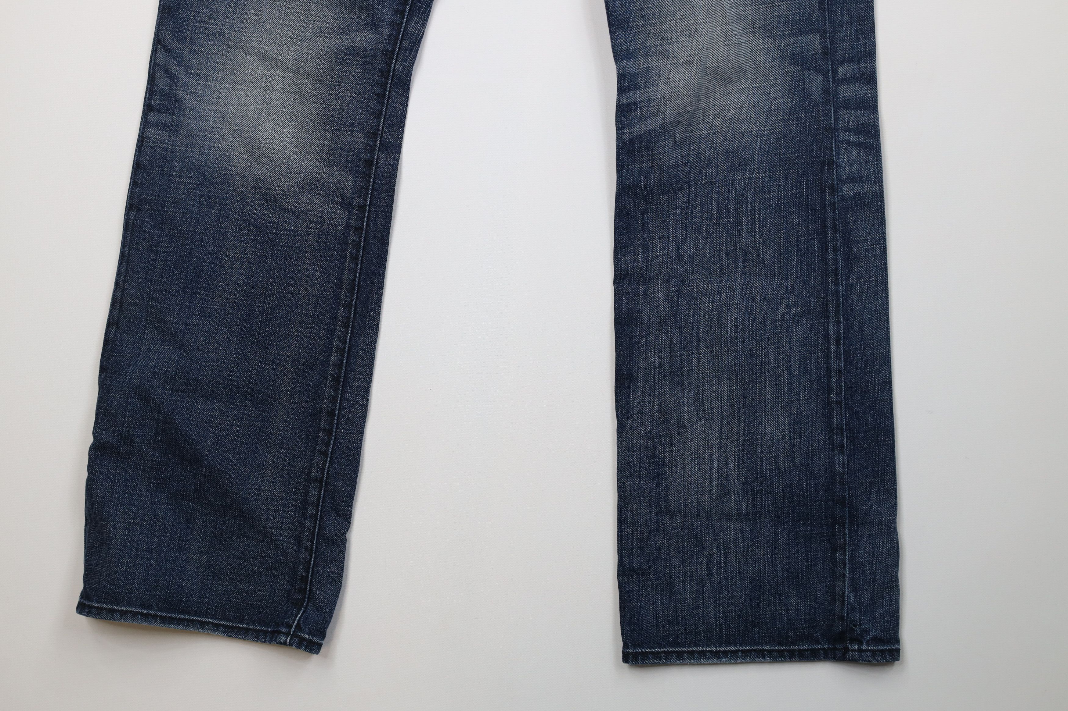 Express Express Fit Rocco Low Rise Boot Cut Wide Leg Jeans Blue Size US 32 / EU 48 - 5 Thumbnail