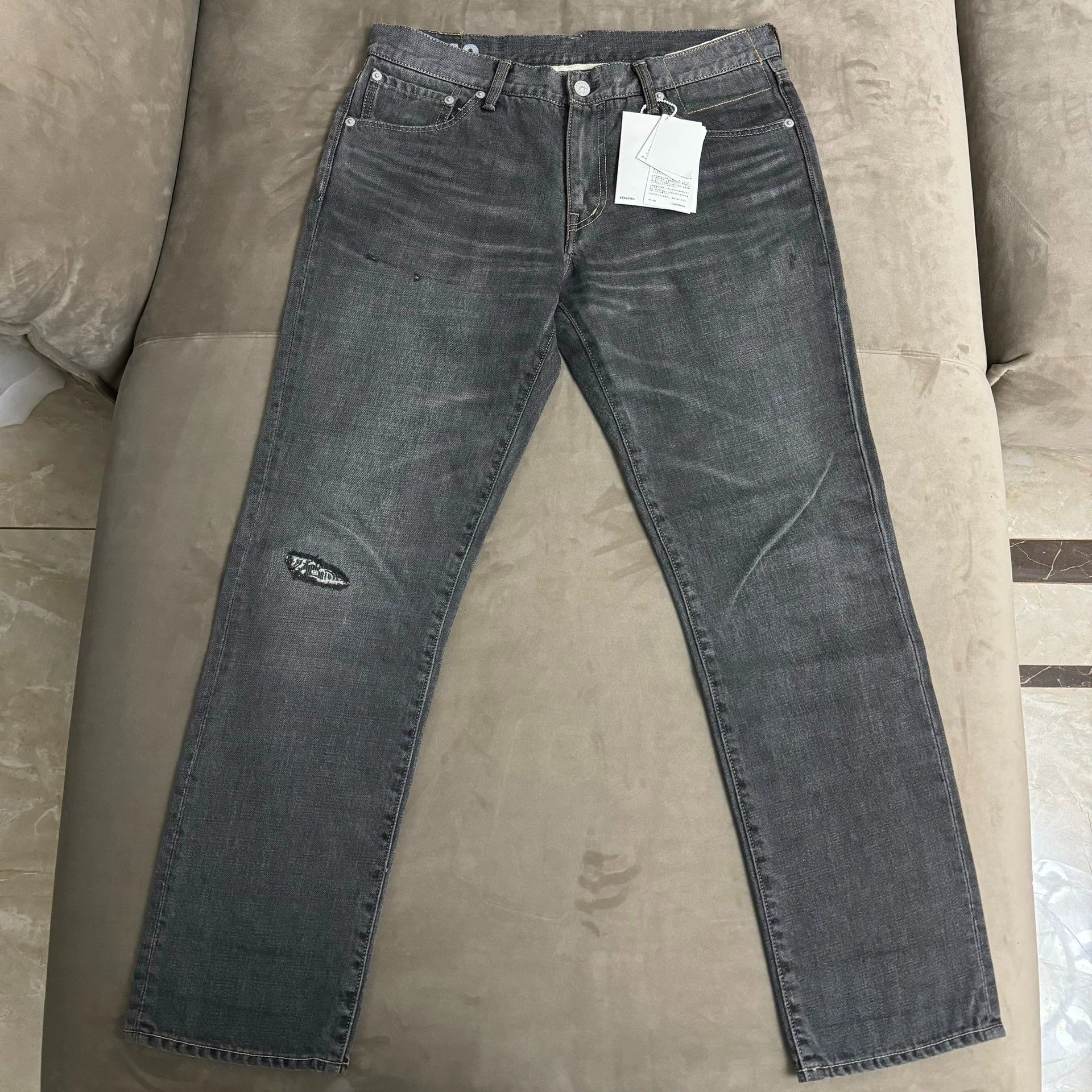 Visvim Visvim 17AW SPOT 04D10 Black cashew flower wash jeans Size US 34 / EU 50 - 1 Thumbnail