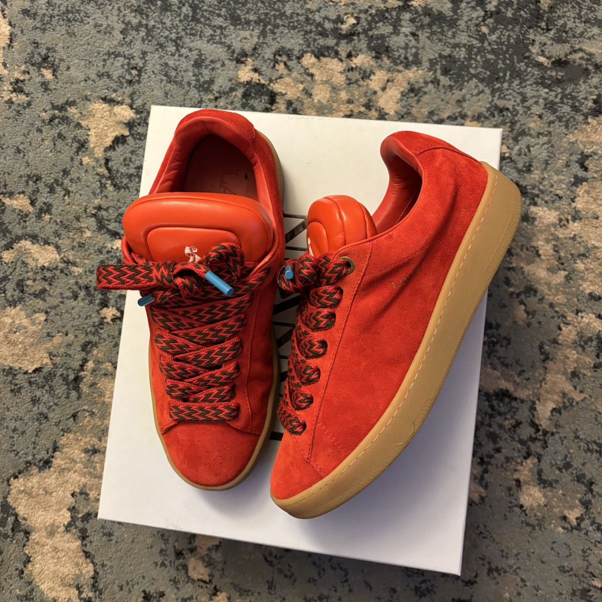 Lanvin Lanvin Curb Suede Sneaker Size 44 (11US) Worn Lightly Og All Size US 11 / EU 44 - 1 Thumbnail