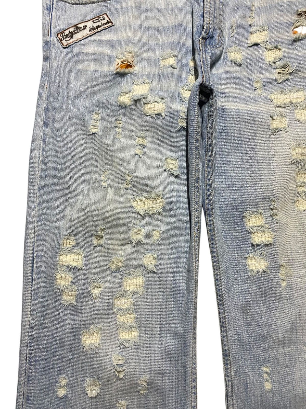 Replay Vintage Japanese Brand Replay Faded Wash Distressed Jeans Size US 36 / EU 52 - 7 Thumbnail