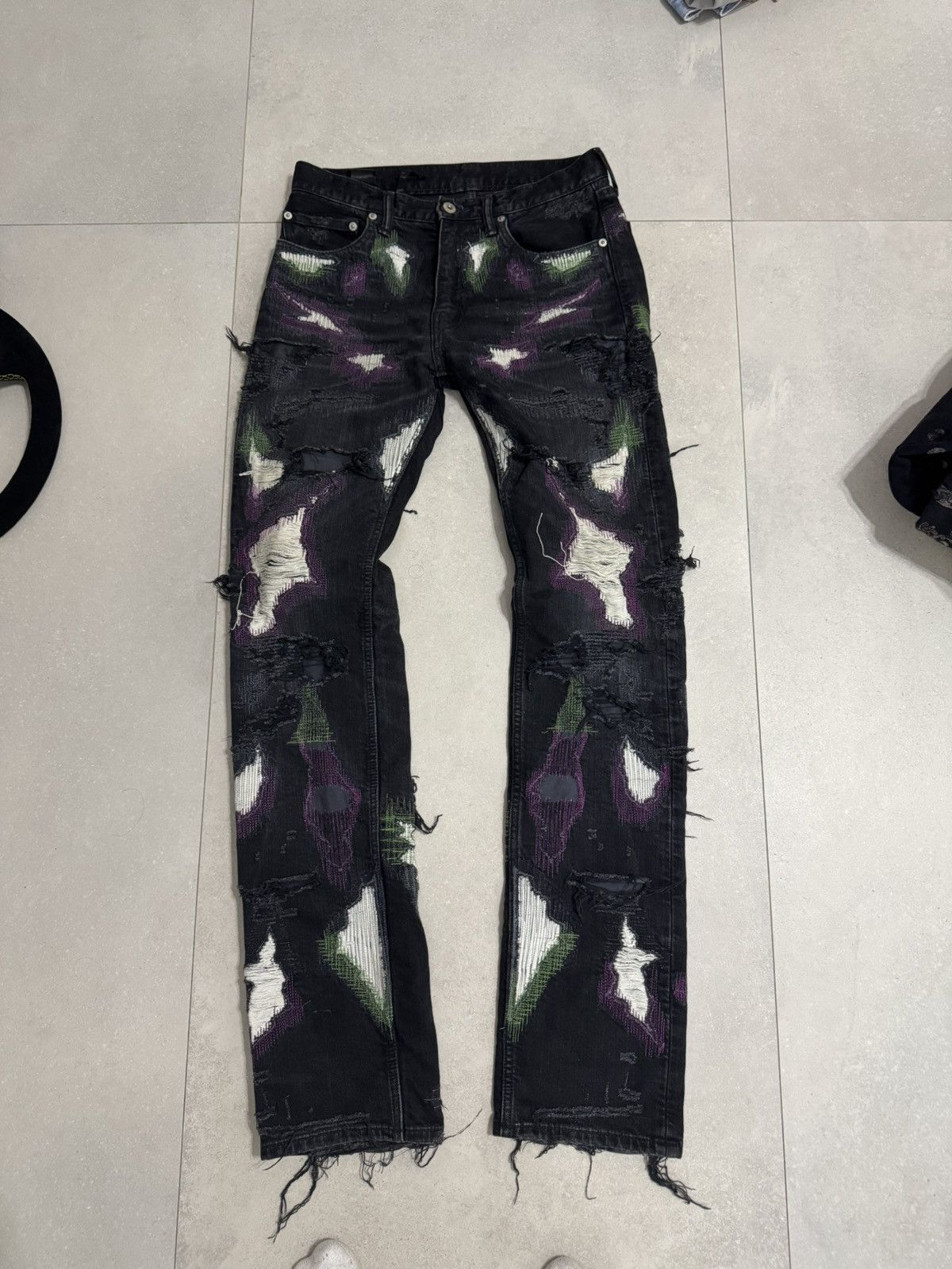 Vlone Vlone Runway 2018 Scab Denim Size US 30 / EU 46 - 1 Thumbnail