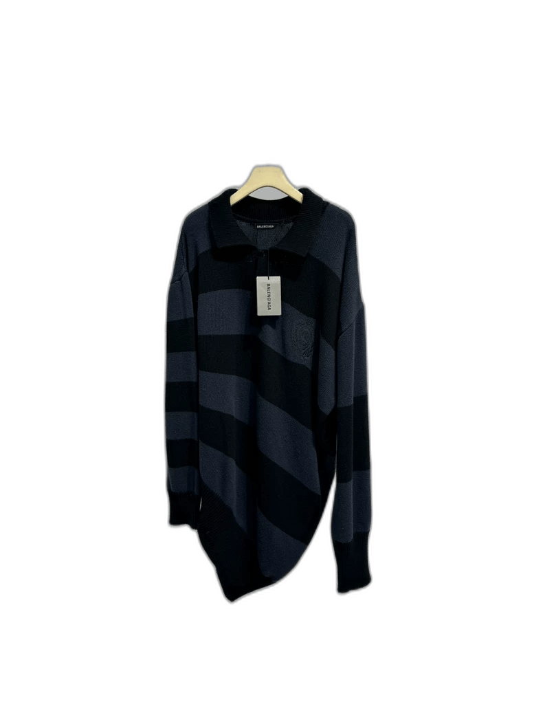 Balenciaga Asymmetric Crown Wheat Ear Sweater