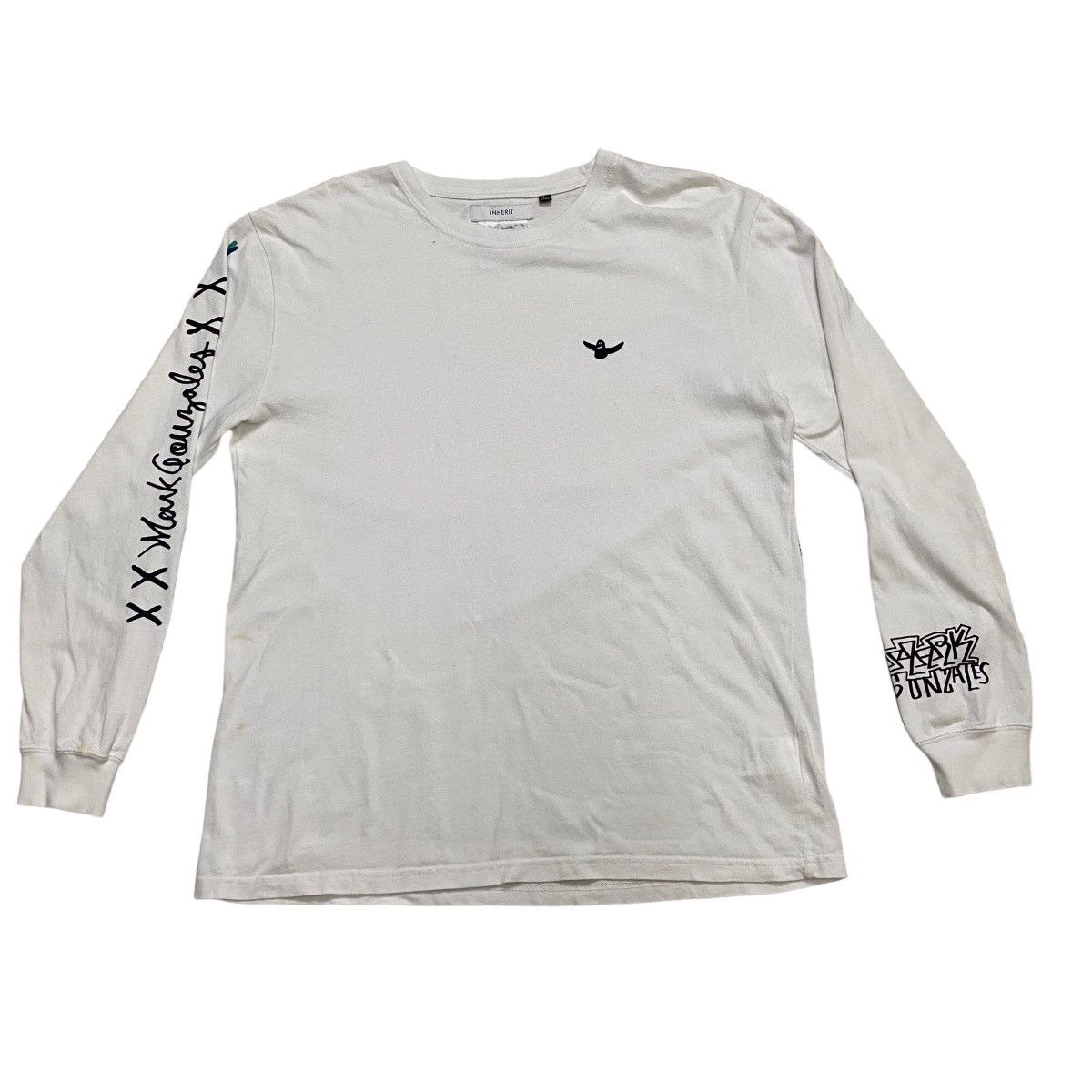 Other Mark Gonzales X Inherit white longsleeve tee Size US L / EU 52-54 / 3 - 1 Thumbnail