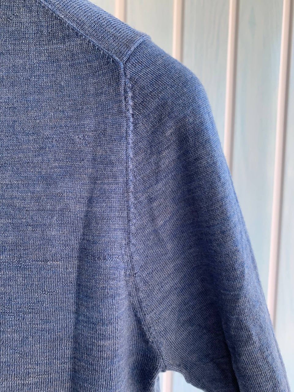 Suitsupply Suitsupply Merino Wool Blend Blue Knit Men Pullover Sweater Size US XS / EU 42 / 0 - 10 Thumbnail