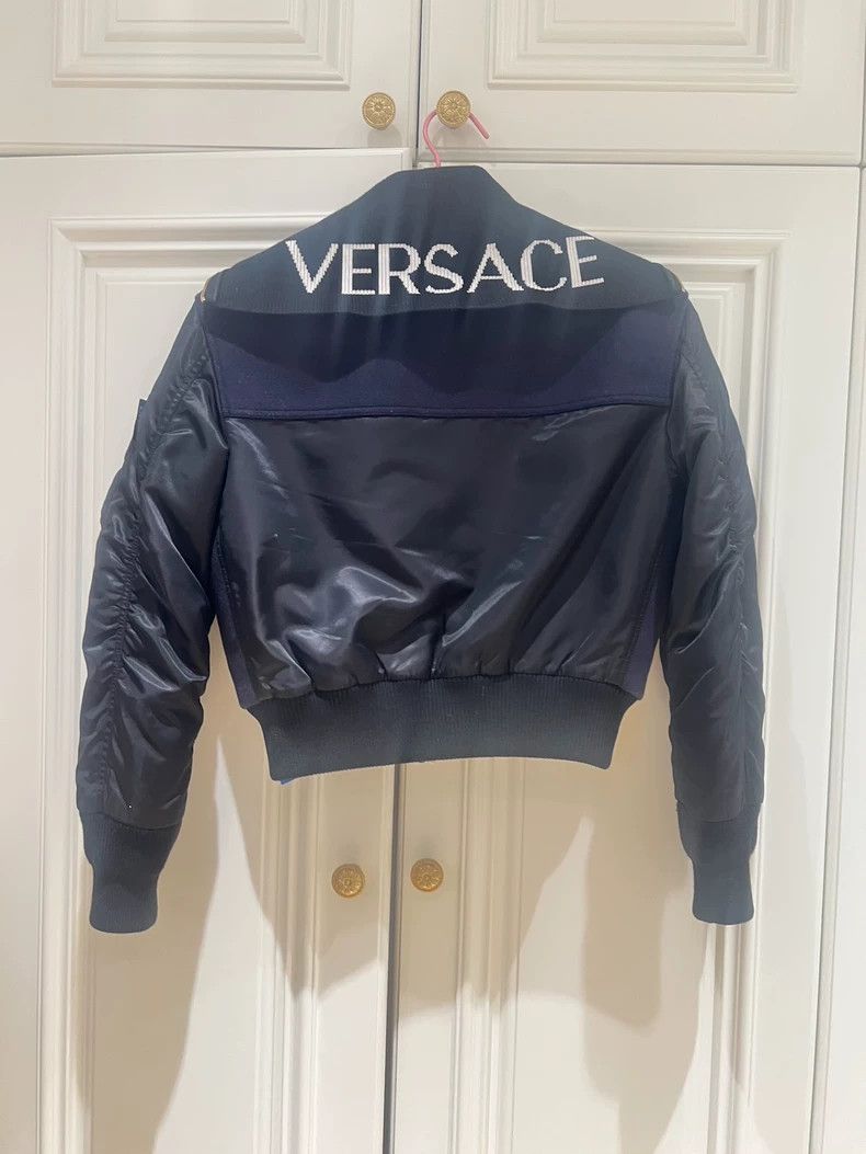 Versace Navy collar jacket