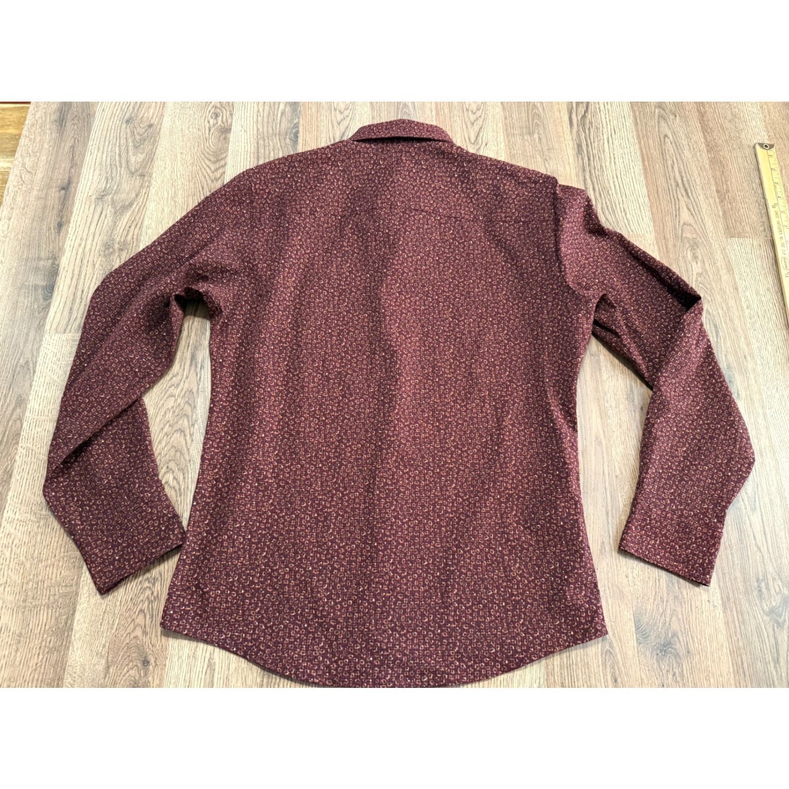Apt. 9 APT. 9 Shirt Men Slim Fit Brown Long Sleeve Button-Up Shirt Small Size US S / EU 44-46 / 1 - 5 Thumbnail