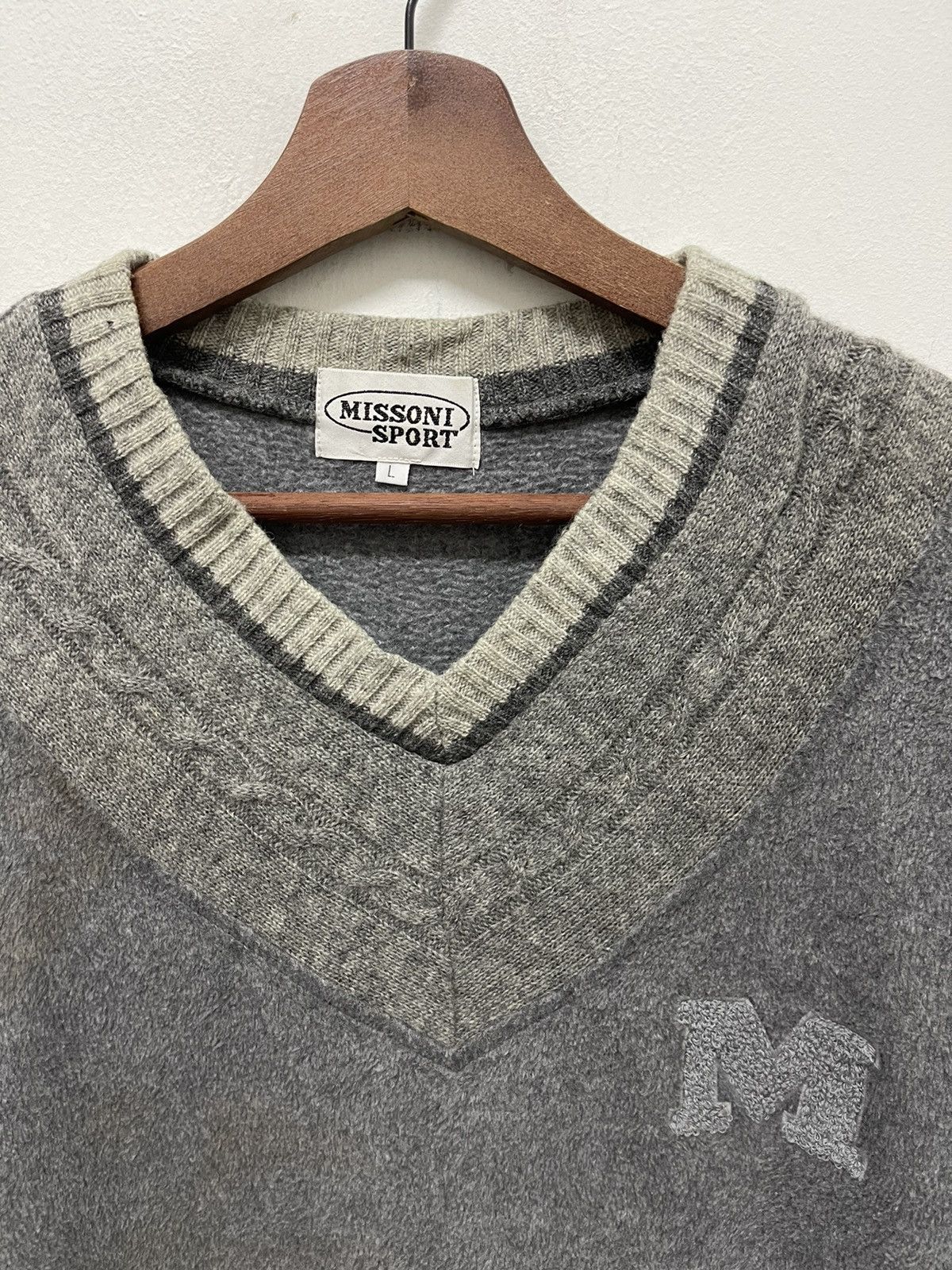 Missoni VINTAGE MISSONI SPORT FLEECE KNIT JUMPER Size US L / EU 52-54 / 3 - 2 Thumbnail