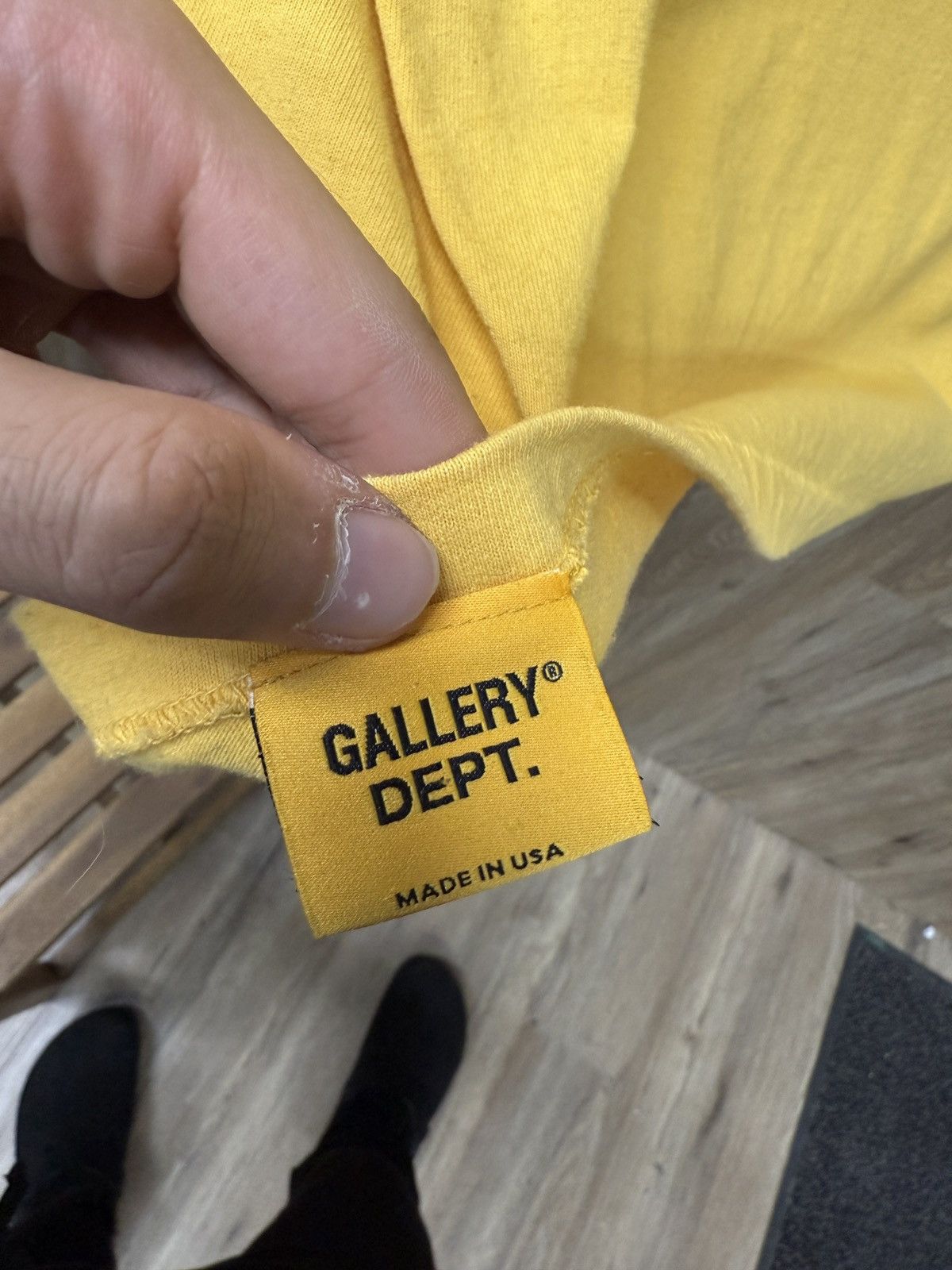 Gallery Dept. Gallery Dept Yellow Short Sleeve Size US L / EU 52-54 / 3 - 12 Thumbnail