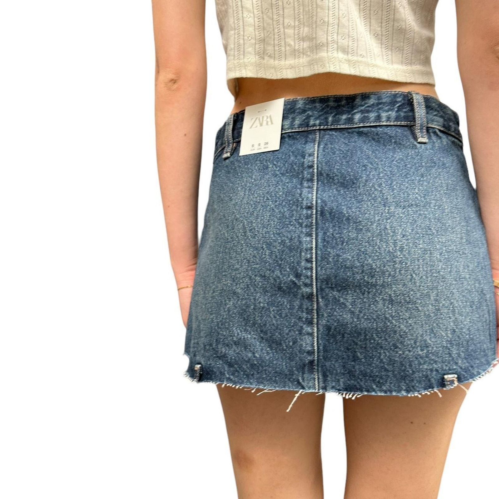 Zara denim skirt brand new Size 28" / US 6 / IT 42 - 7 Thumbnail