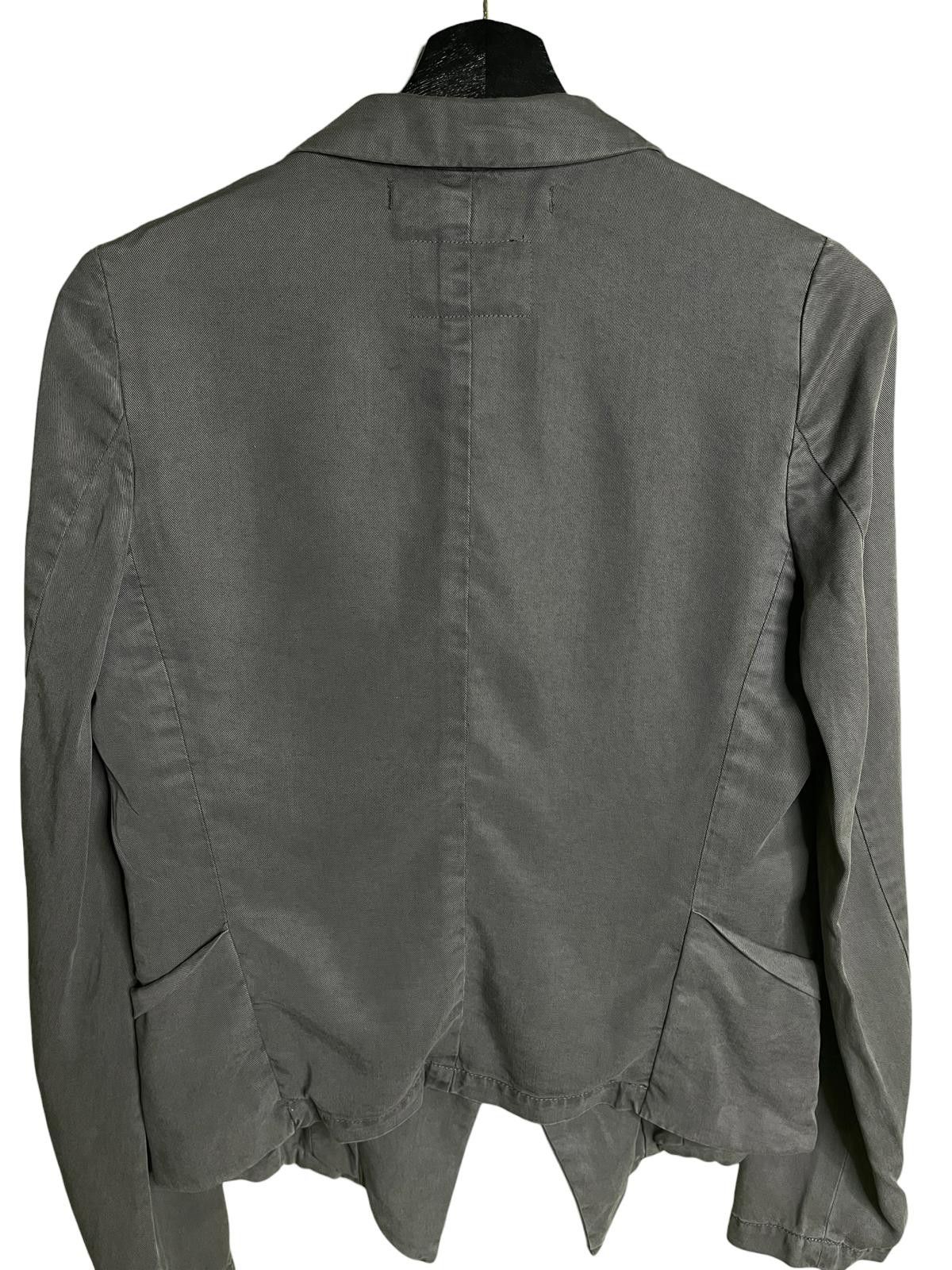 Zucca Zucca Japan Cropped Asymmetric Hem Cotton Blazer Gray S Size S / US 4 / IT 40 - 4 Thumbnail