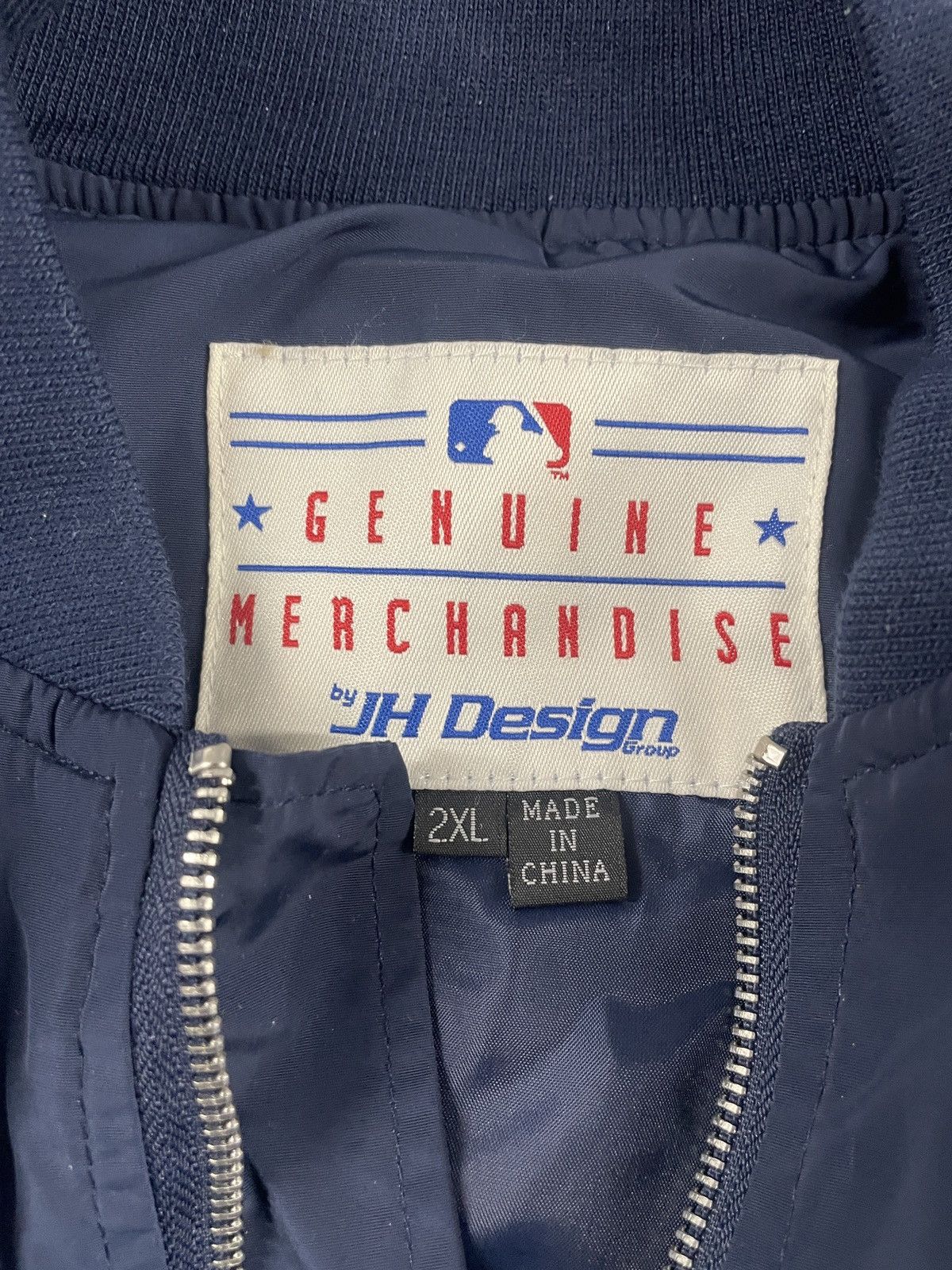 JH Design Vintage 90s New York Yankees Bomber Size US XL / EU 56 / 4 - 4 Thumbnail