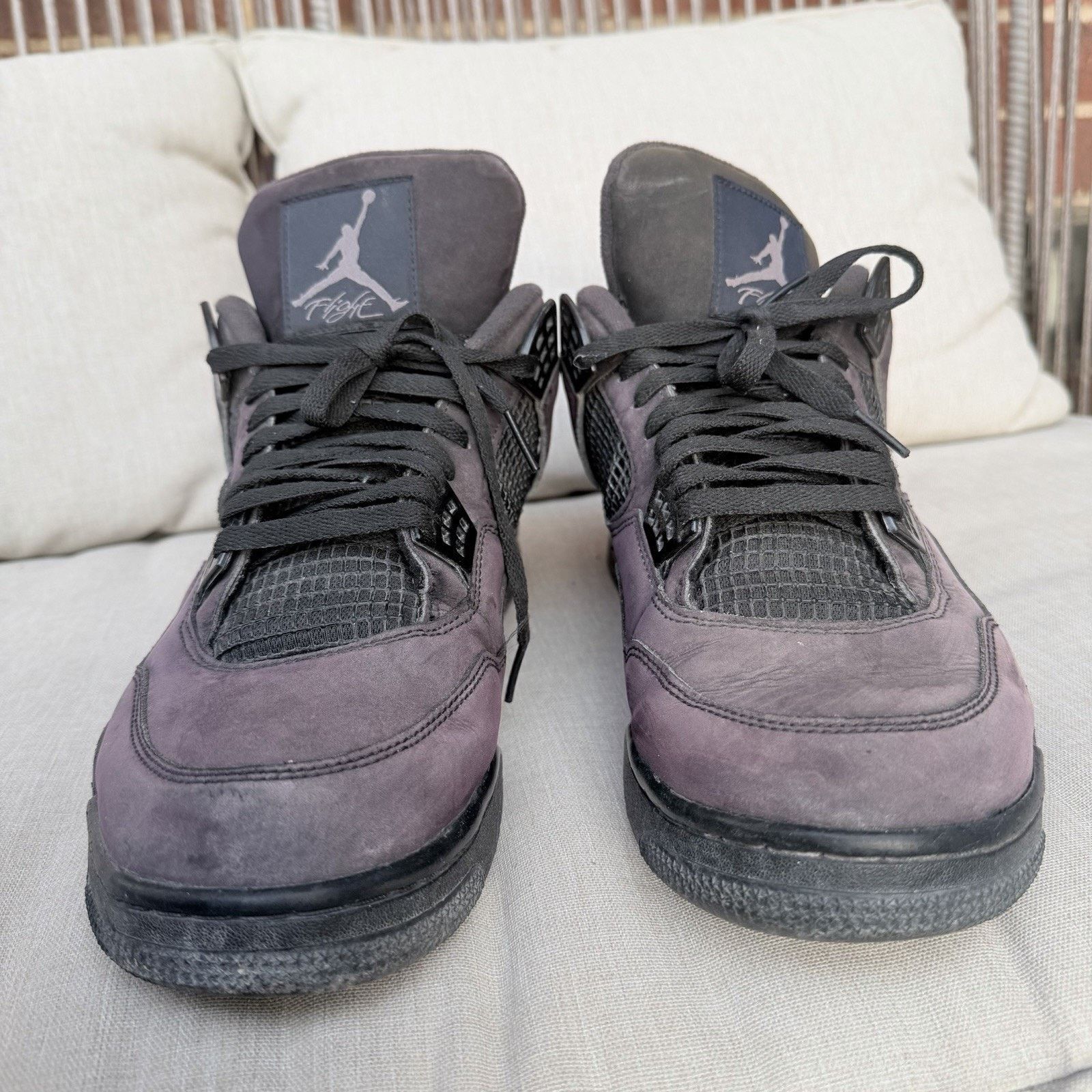 Nike Air Jordan 4 Black Cat Retro 2020 Size 13 CU1110-010 Faded Size US 13 / EU 46 - 4 Thumbnail