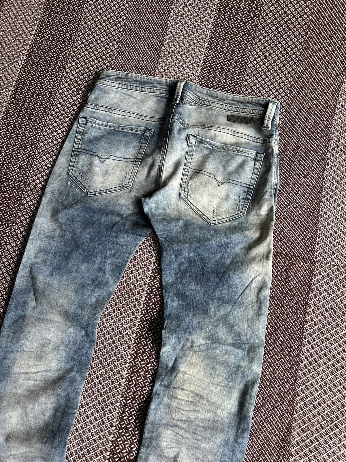Japanese Brand Diesel Thavar Vintage Distressed Washed Denim Jeans Size 30 Size US 30 / EU 46 - 4 Thumbnail