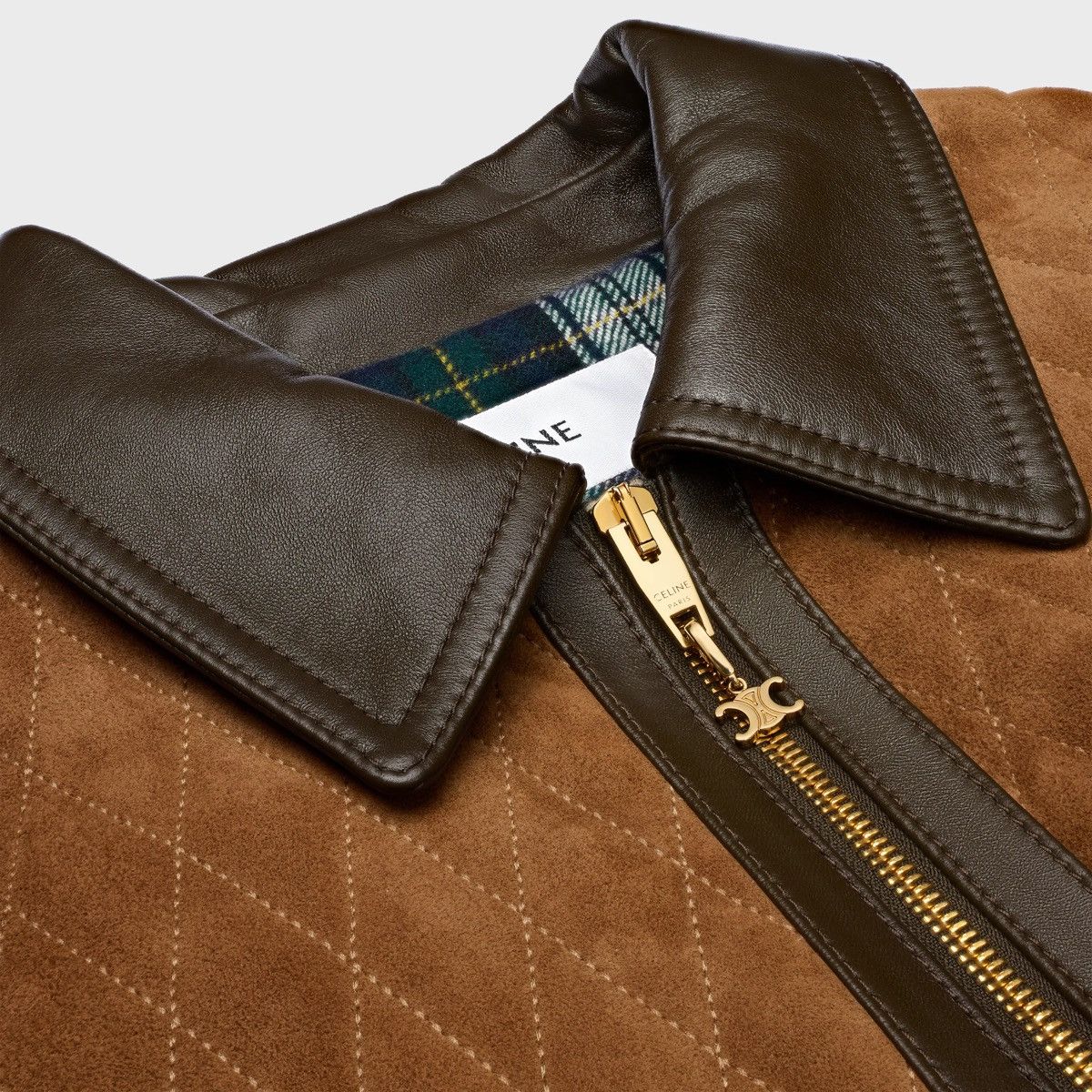 Celine nwt CELINE quilted jacket suede Size XS / US 0-2 / IT 36-38 - 2 Thumbnail