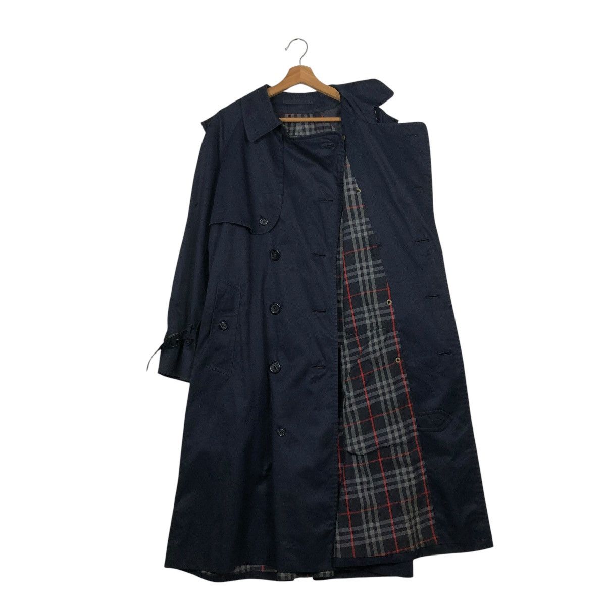 Burberry 🔥VINTAGE BURBERRYS MADE IN ENGLAND TRENCH COAT NOVA CHECK Size US M / EU 48-50 / 2 - 1 Thumbnail