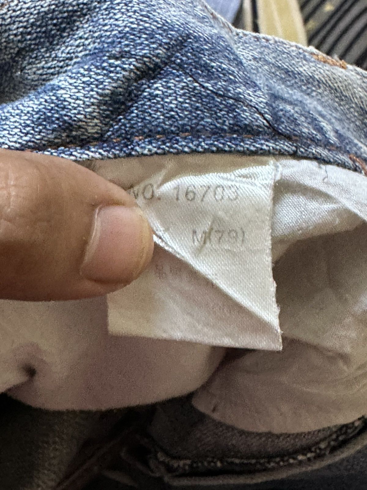 Japanese Brand Vintage Nylaus Clothing Faded Grunge Distressed Denim Size US 31 - 8 Thumbnail